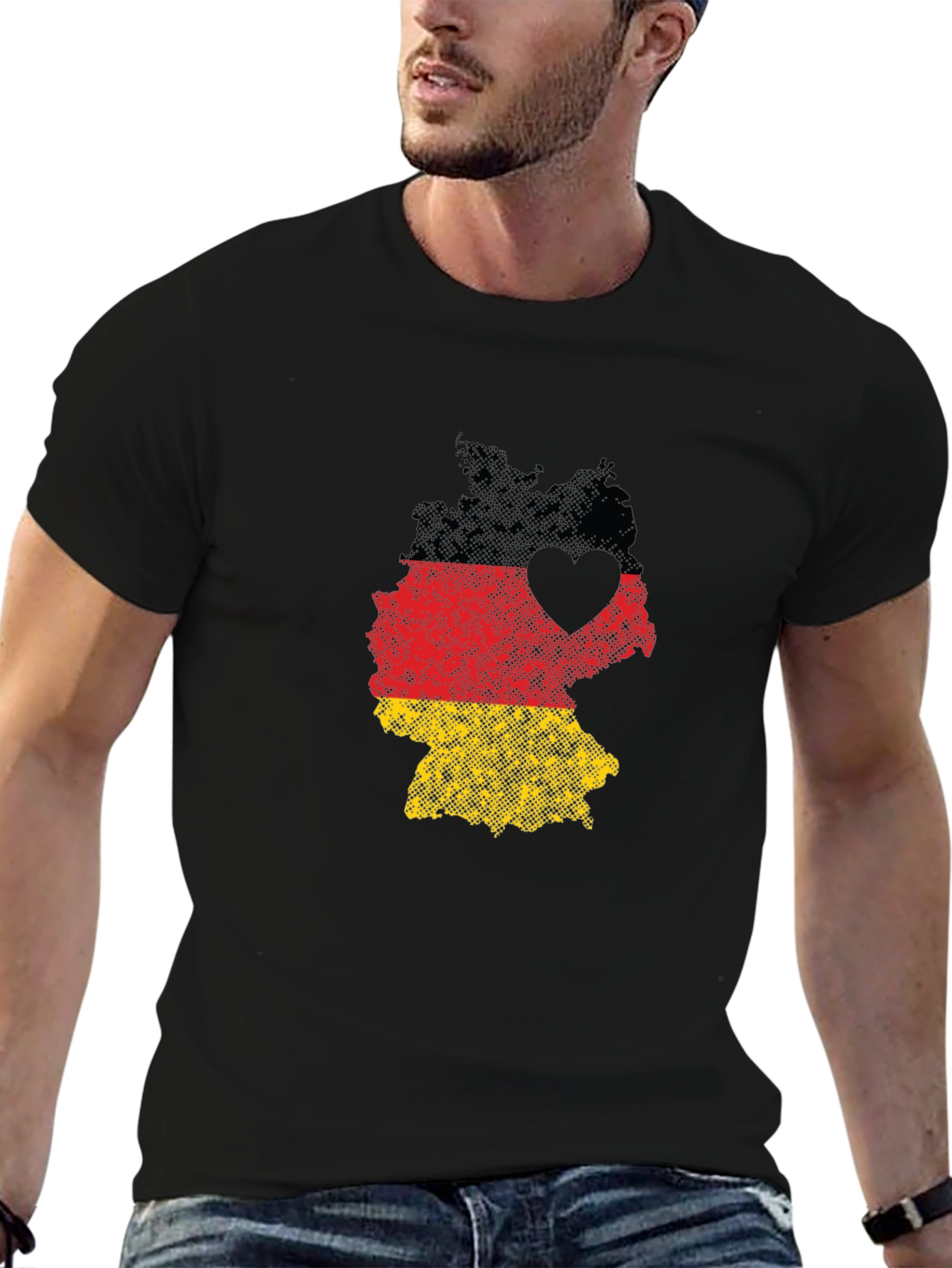 Germany Flag Heart T-Shirt