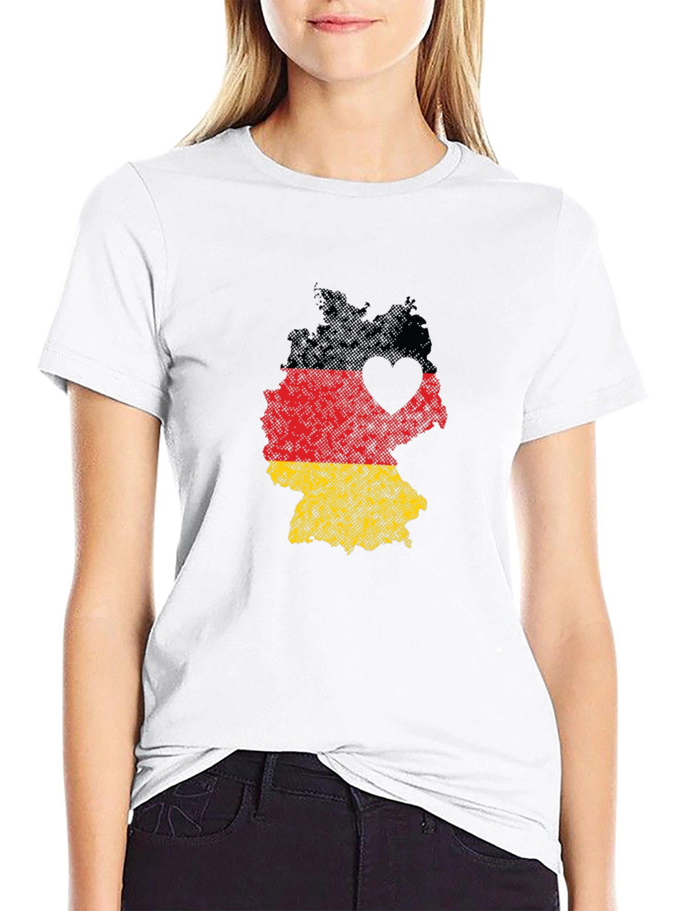 Germany Flag Heart T-Shirt