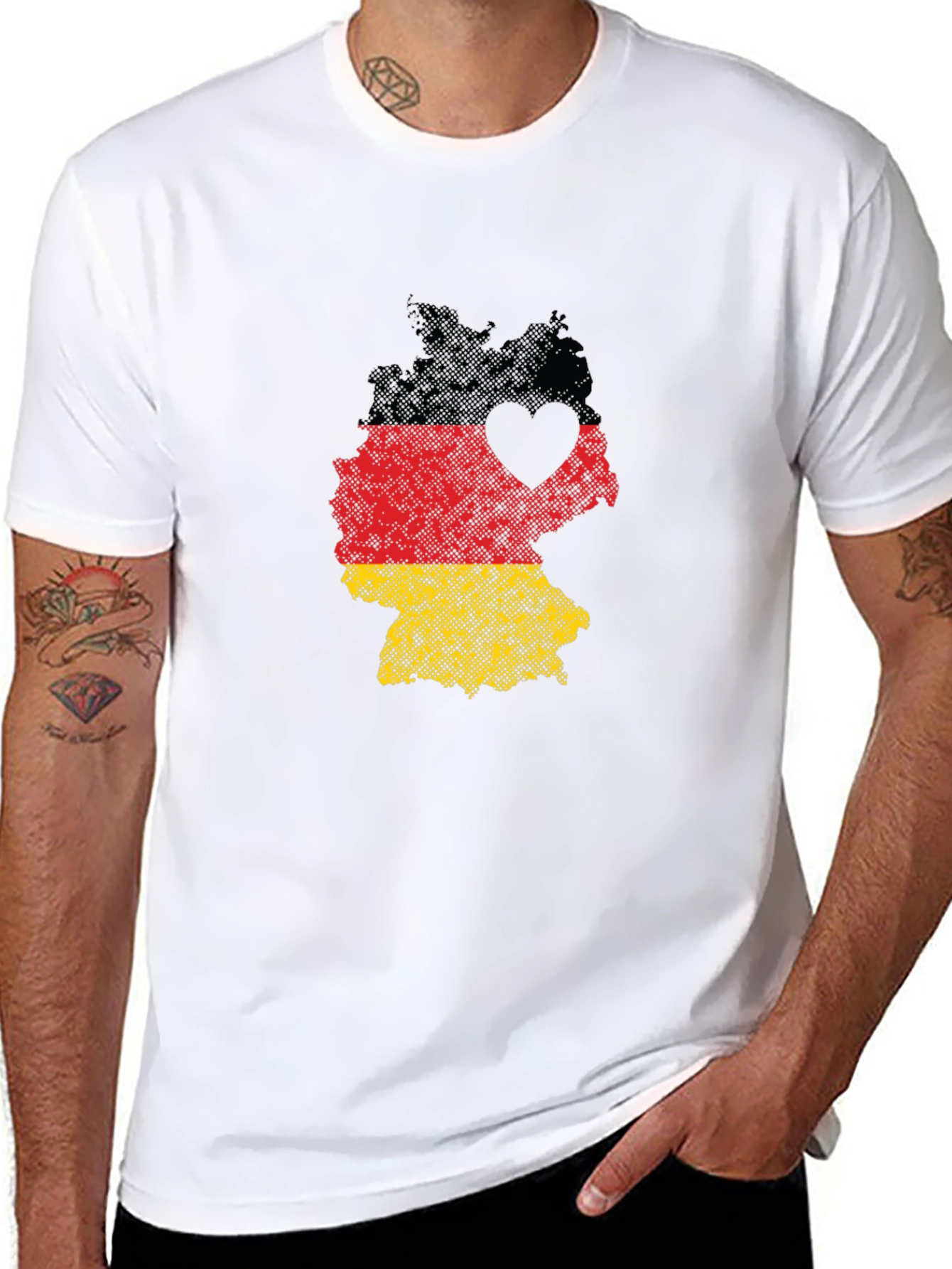Germany Flag Heart T-Shirt