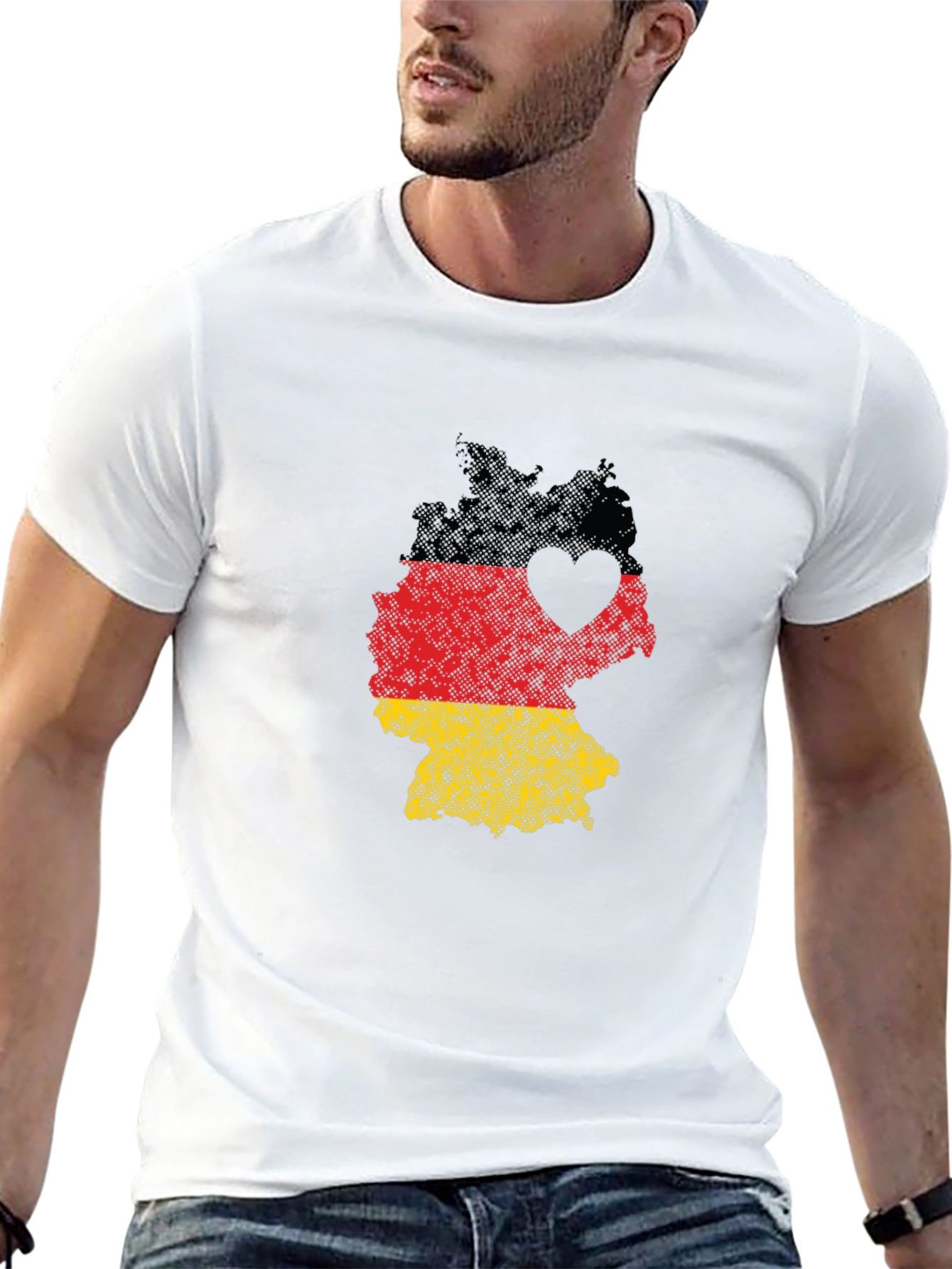 Germany Flag Heart T-Shirt