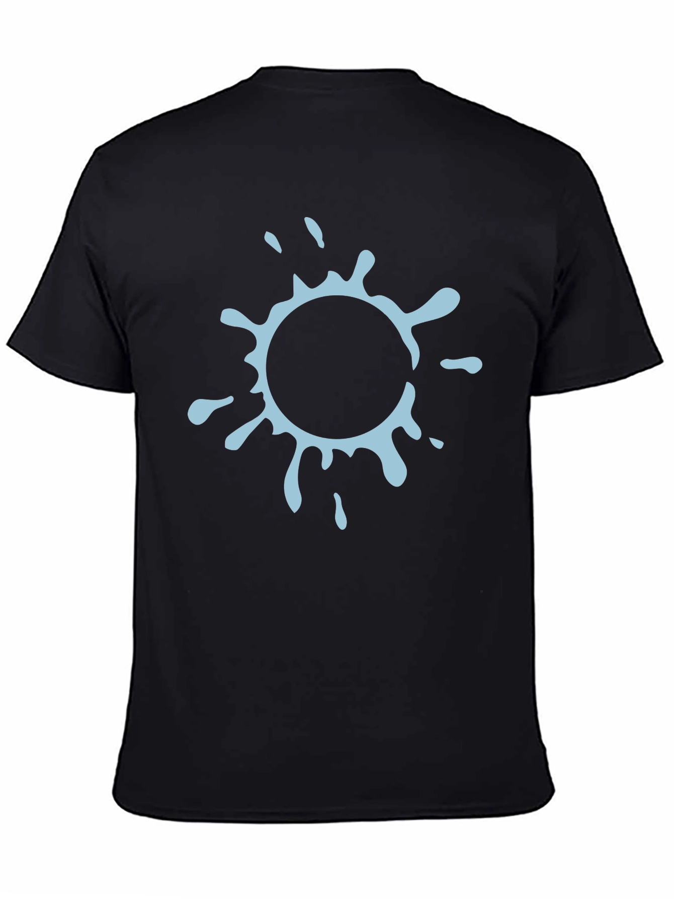 Cool Splash Graphic Black T-Shirt