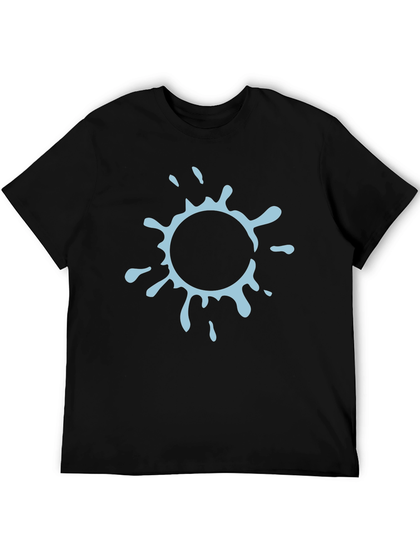 Cool Splash Graphic Black T-Shirt