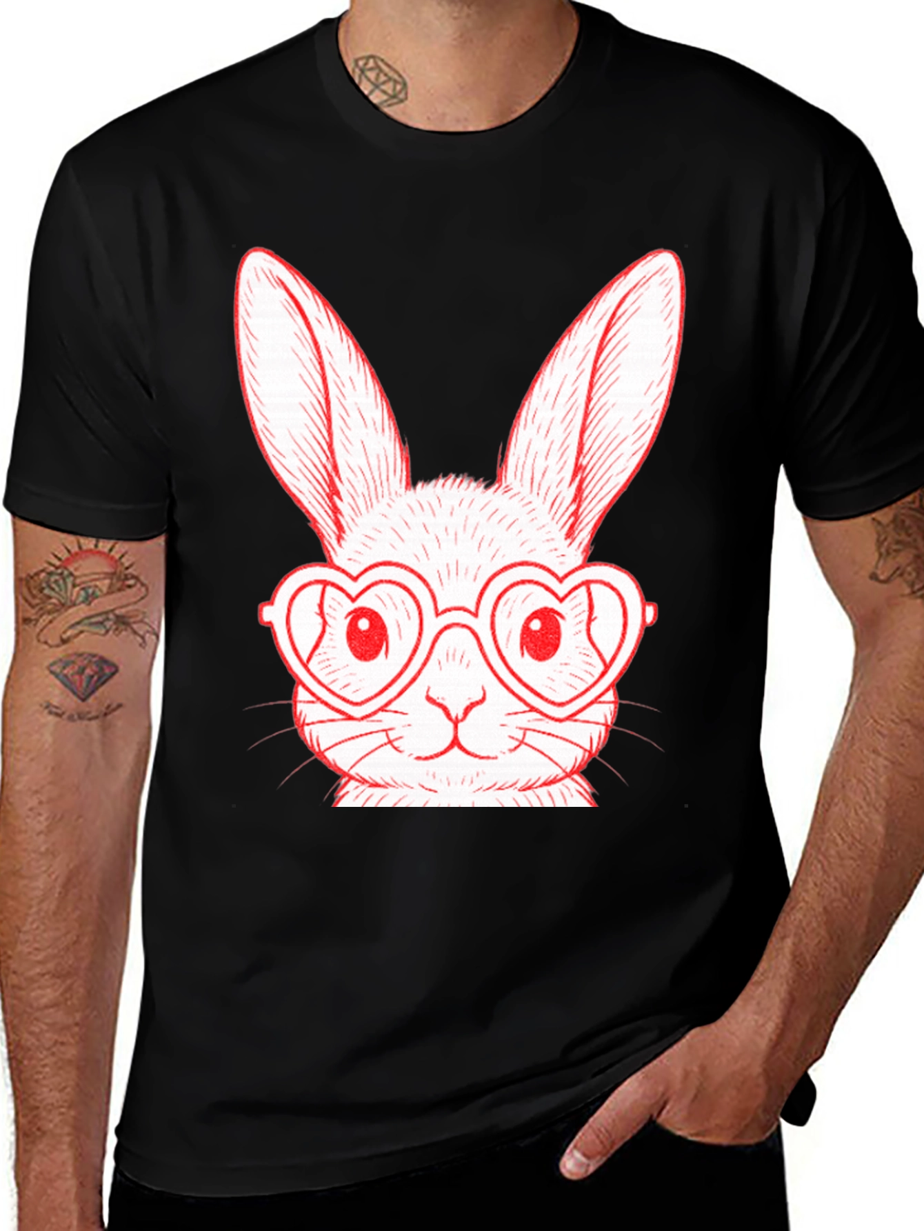 Bunny Heart Glasses T-Shirt