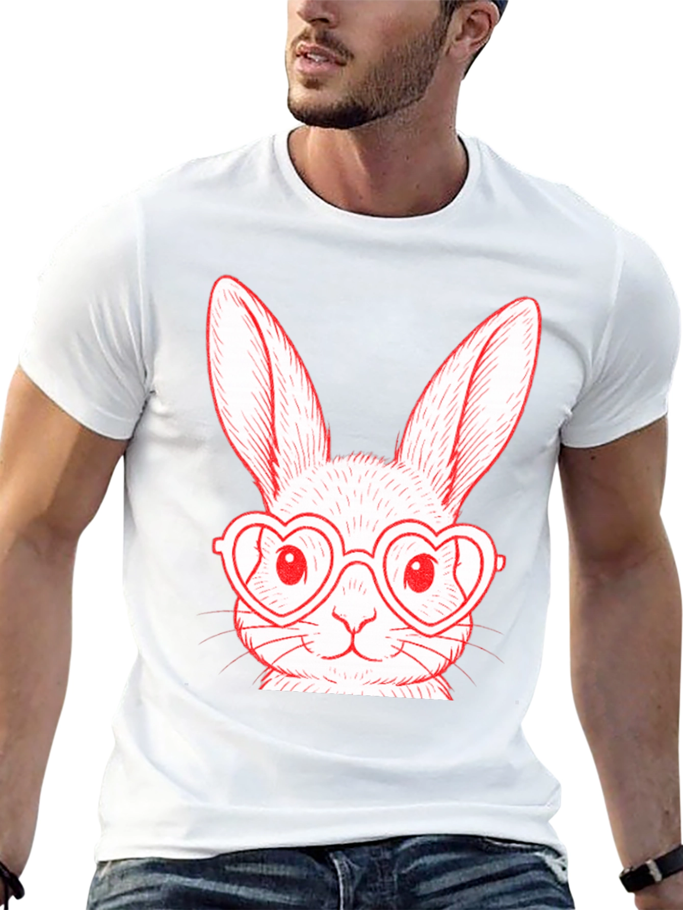 Bunny Heart Glasses T-Shirt
