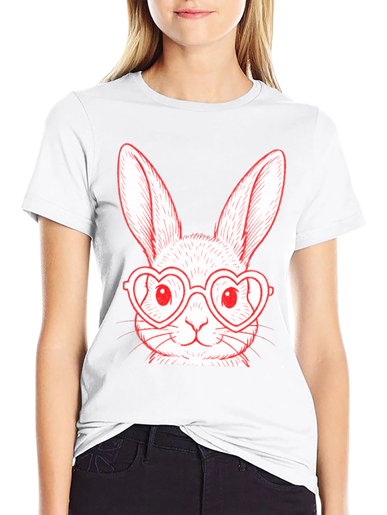 Bunny Heart Glasses T-Shirt