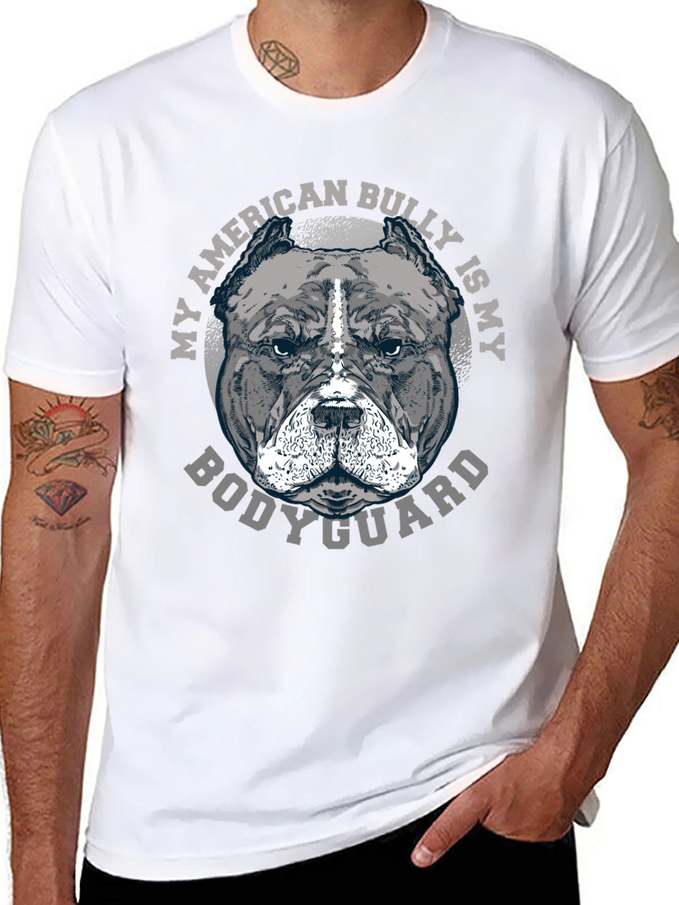 American Bully Bodyguard Graphic Tee - Black