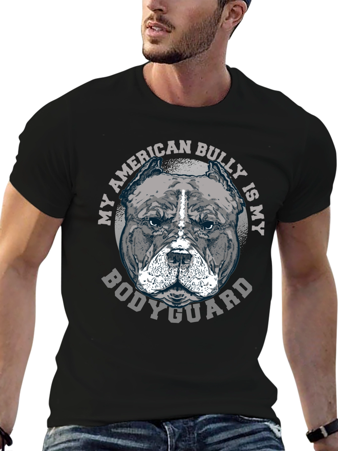 American Bully Bodyguard Graphic Tee - Black
