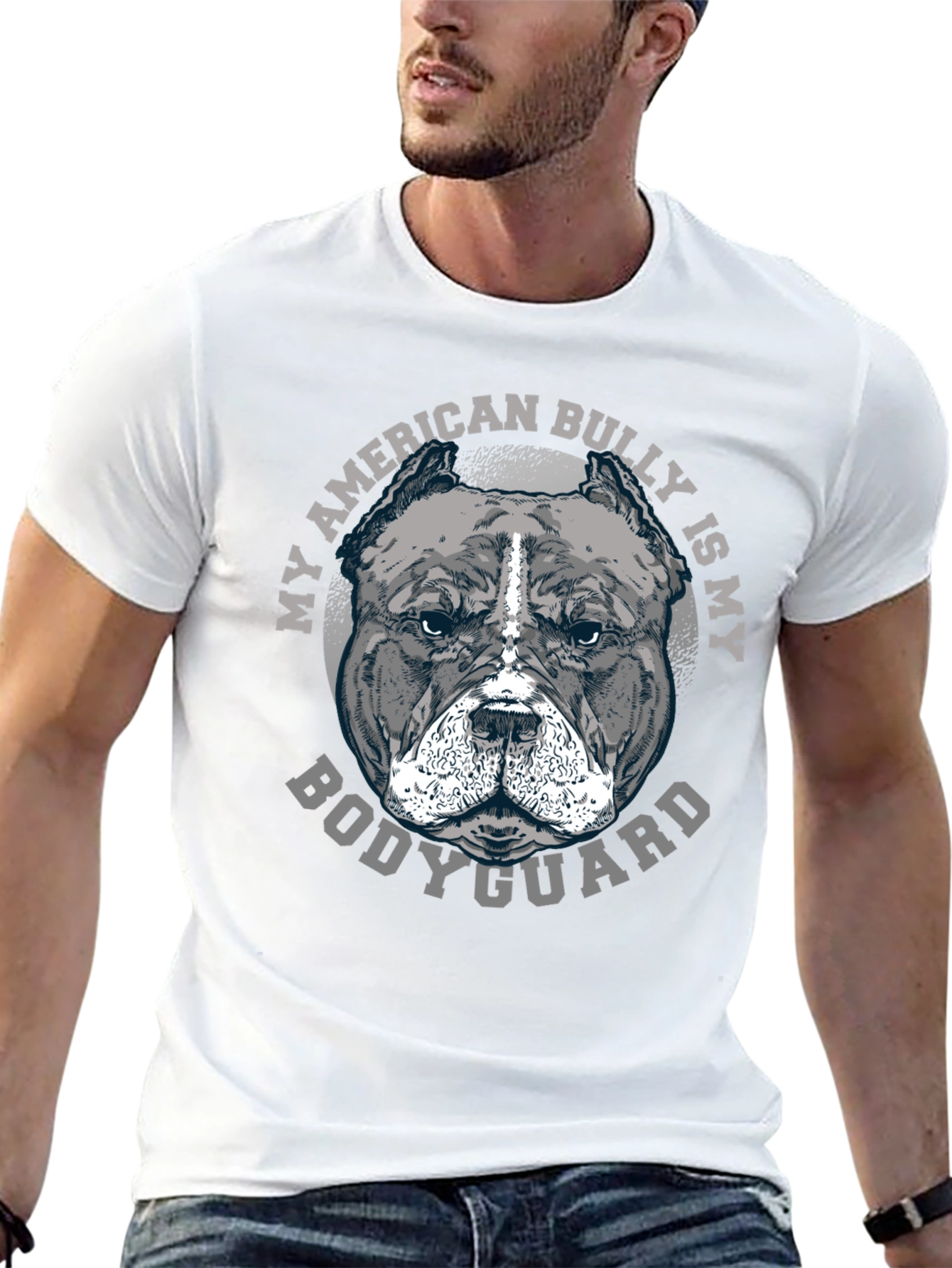 American Bully Bodyguard Graphic Tee - Black
