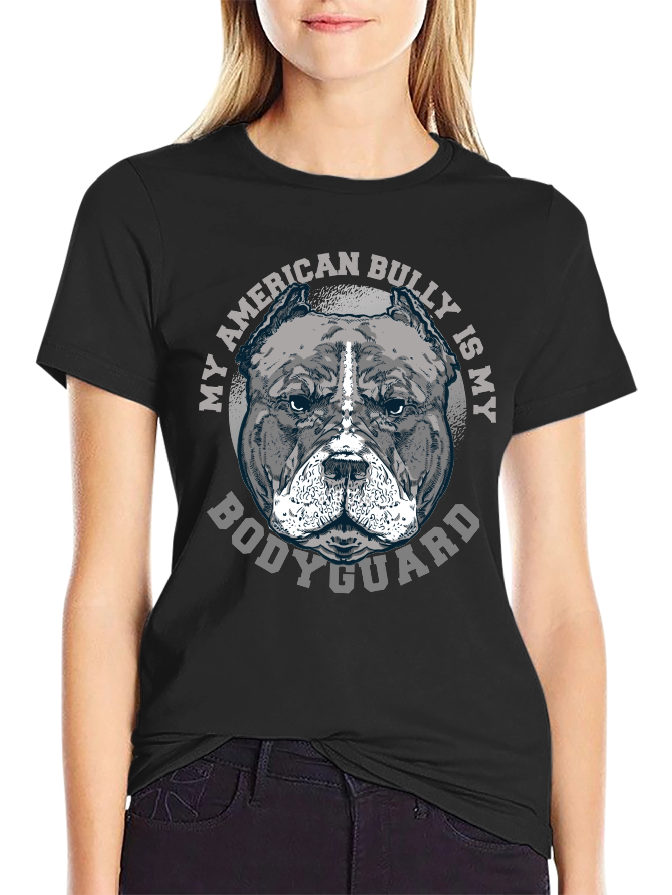 American Bully Bodyguard Graphic Tee - Black