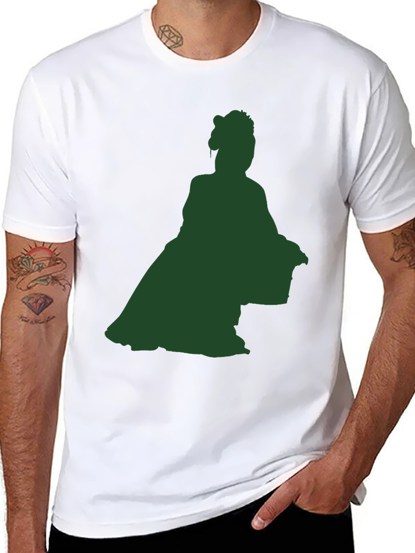 Silhouette Lady Black T-Shirt
