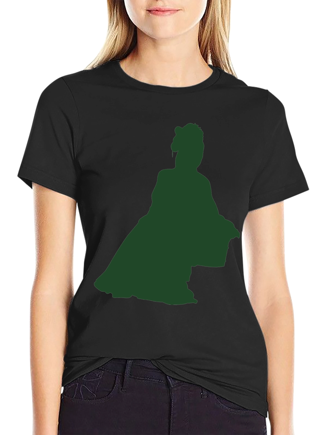 Silhouette Lady Black T-Shirt