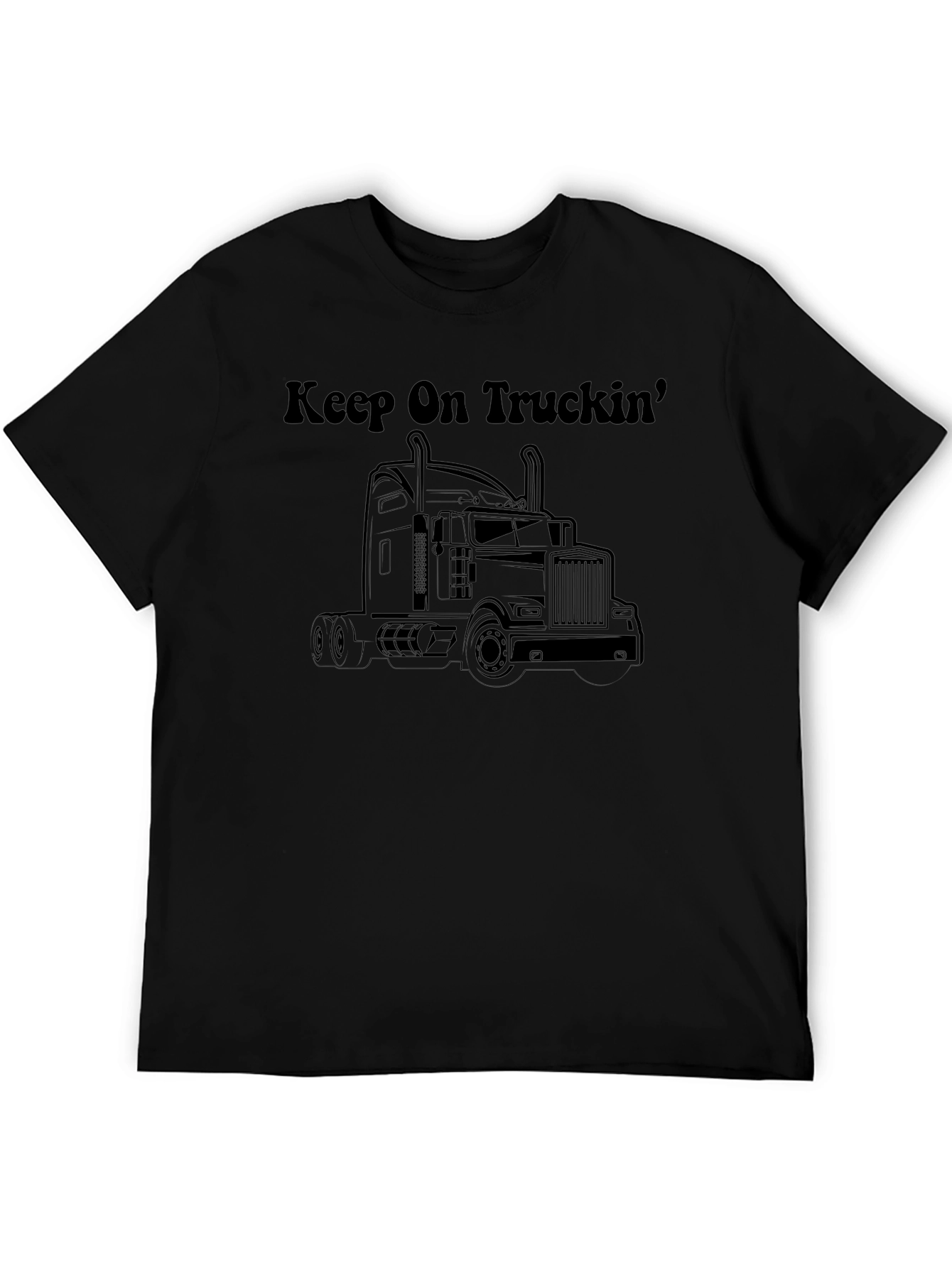 Keep On Truckin T-Shirt - Black