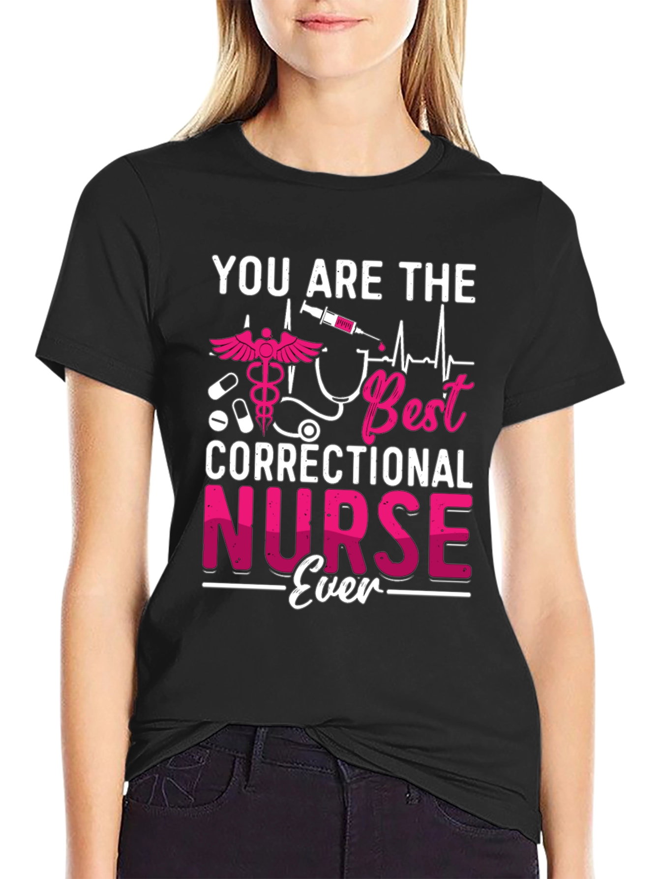 Correctional Nurse Ever Graphic T-Shirt