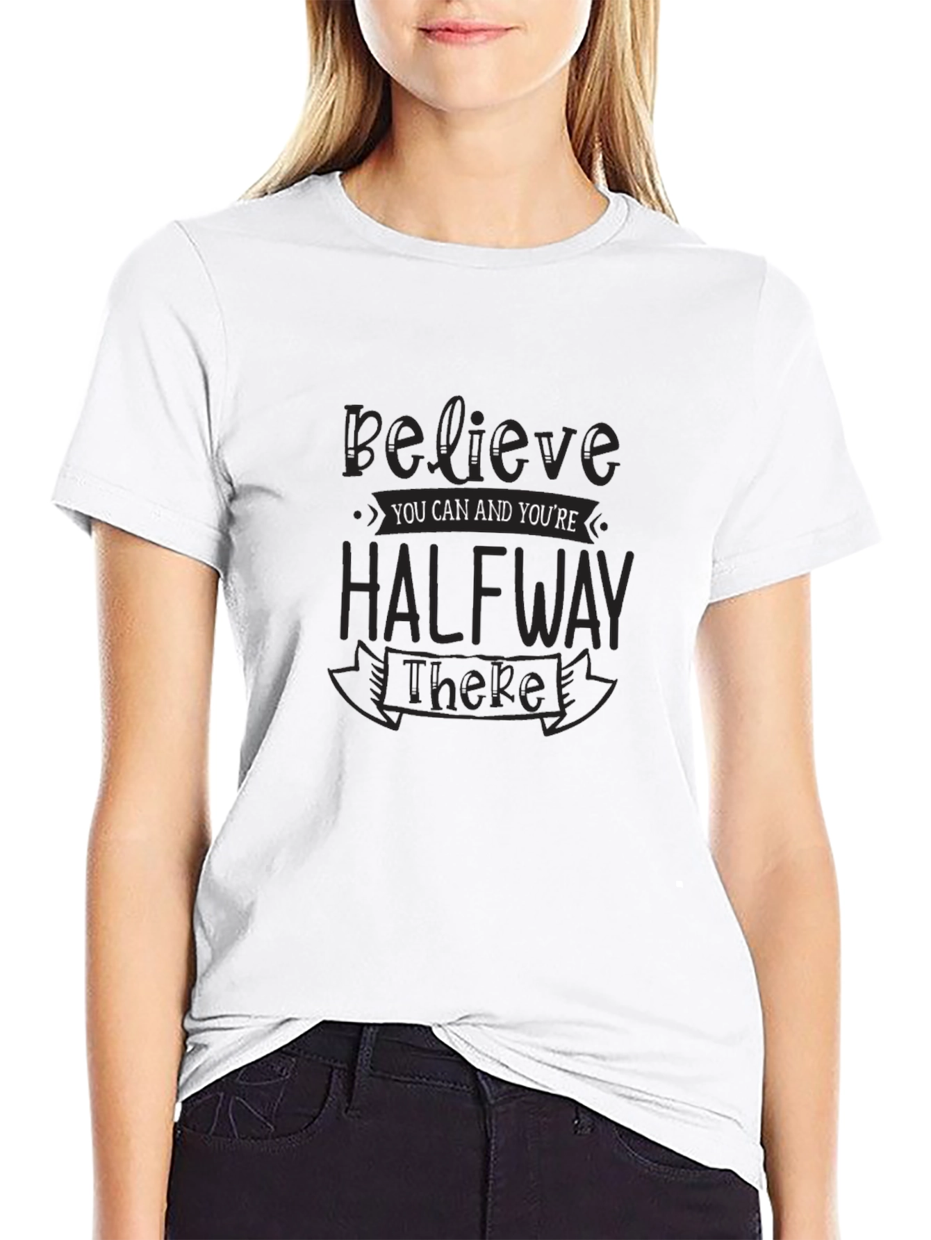 Believe You Can Black T-Shirt