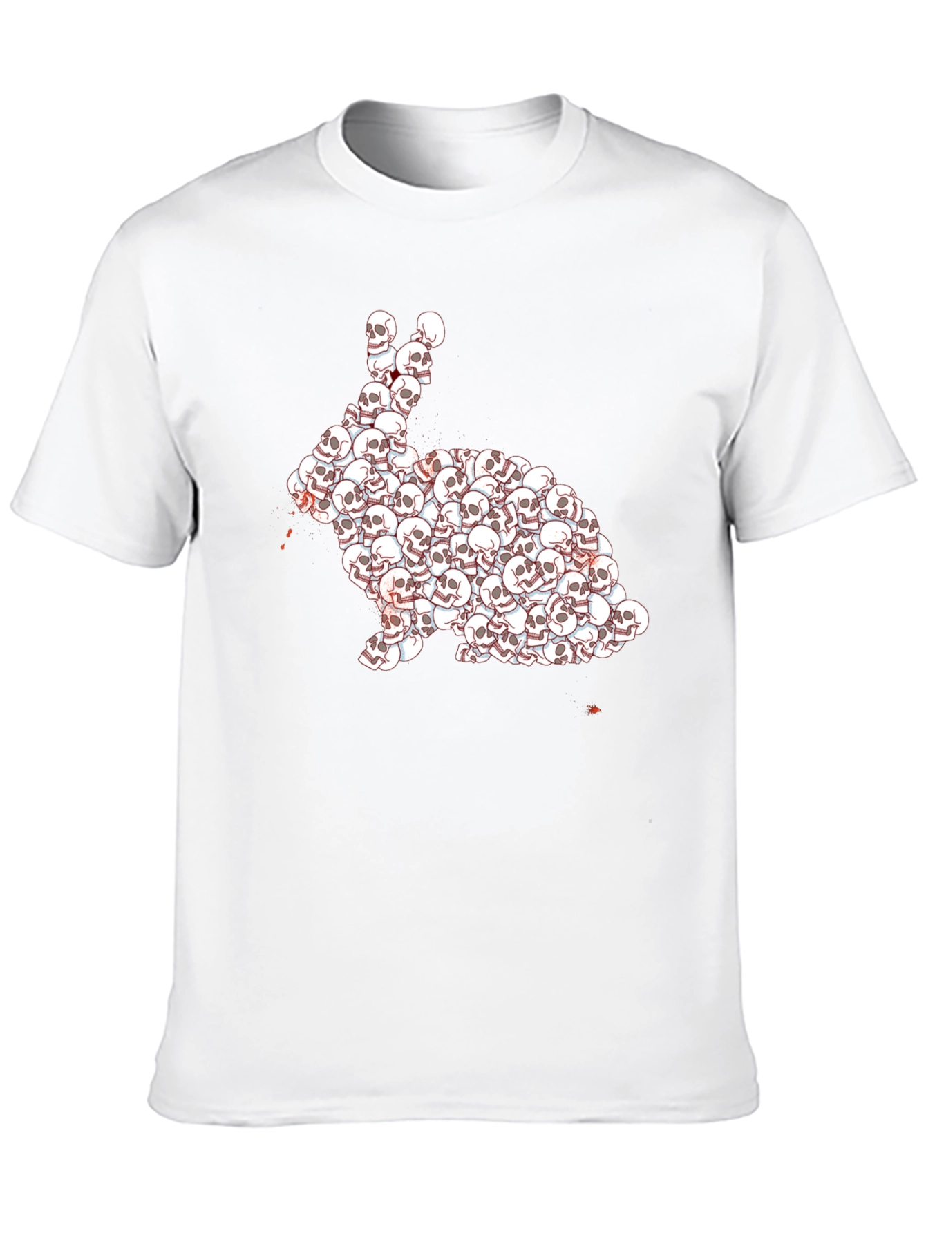 Skull Rabbit Graphic T-Shirt - Dark Humor Tee