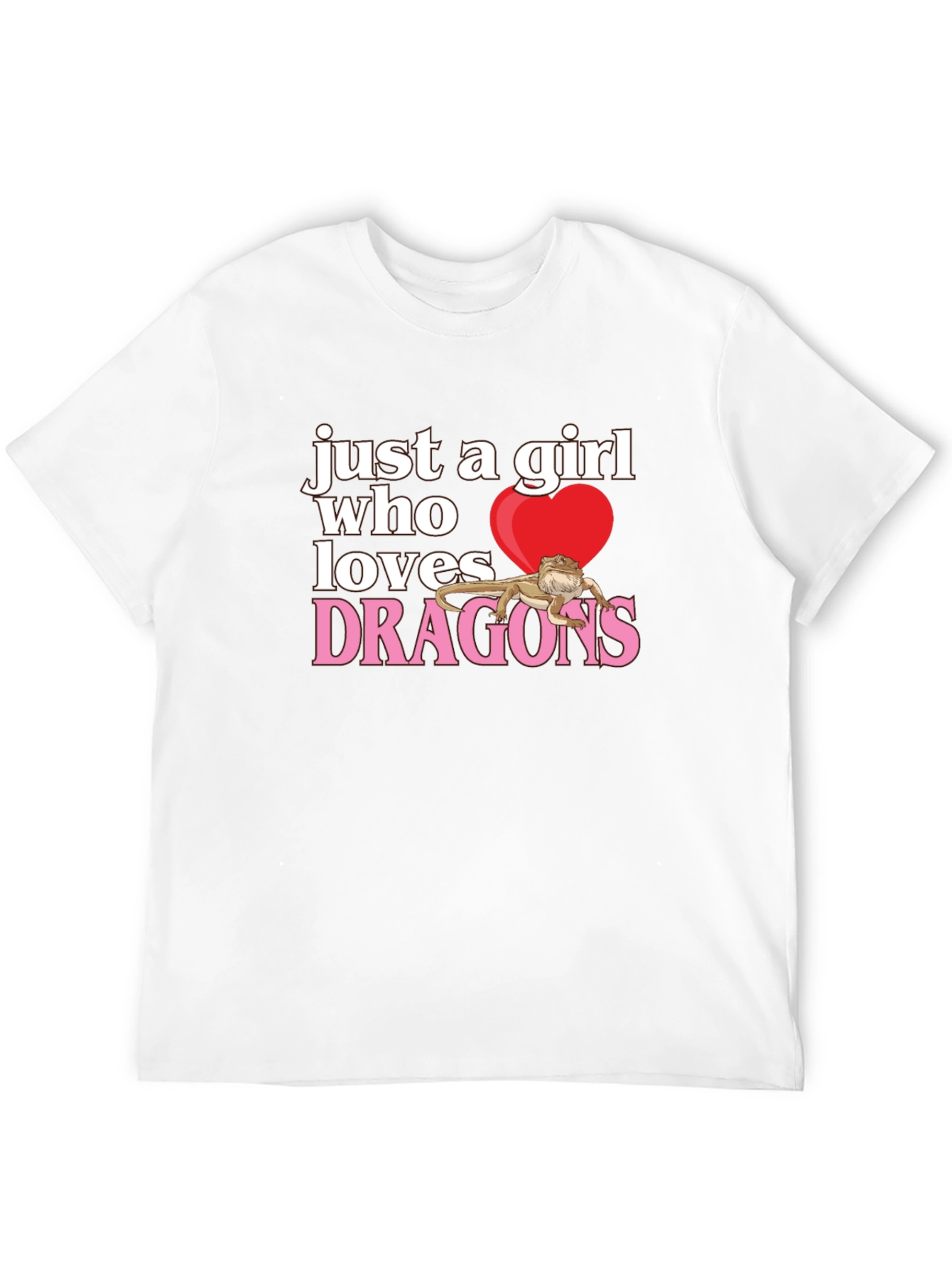 Girl Who Loves Dragons T-Shirt