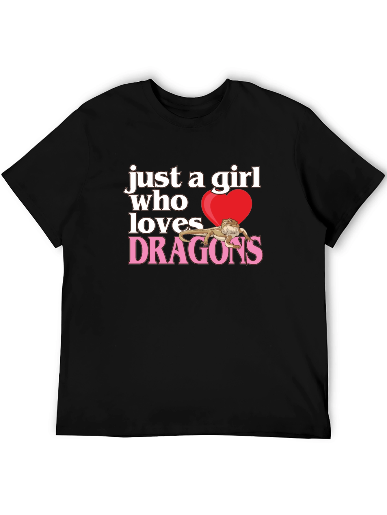 Girl Who Loves Dragons T-Shirt