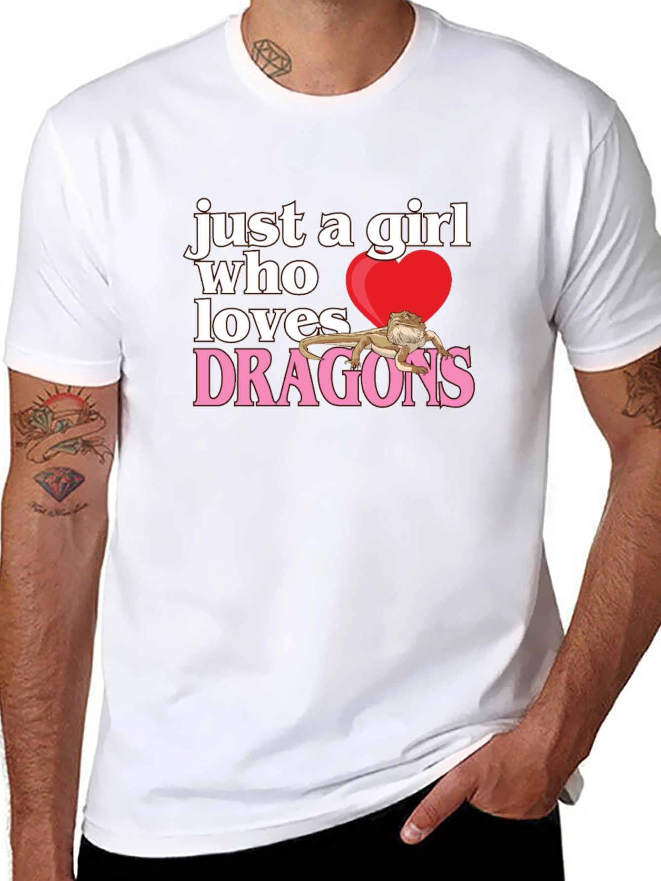 Girl Who Loves Dragons T-Shirt
