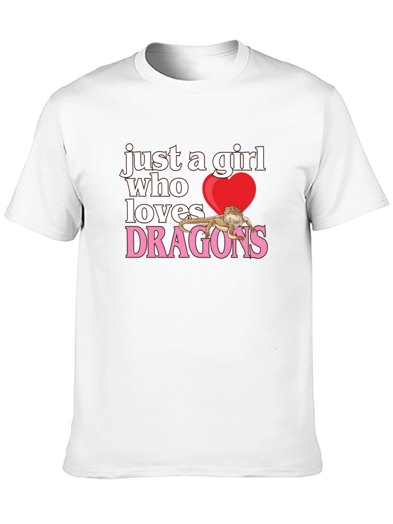 Girl Who Loves Dragons T-Shirt
