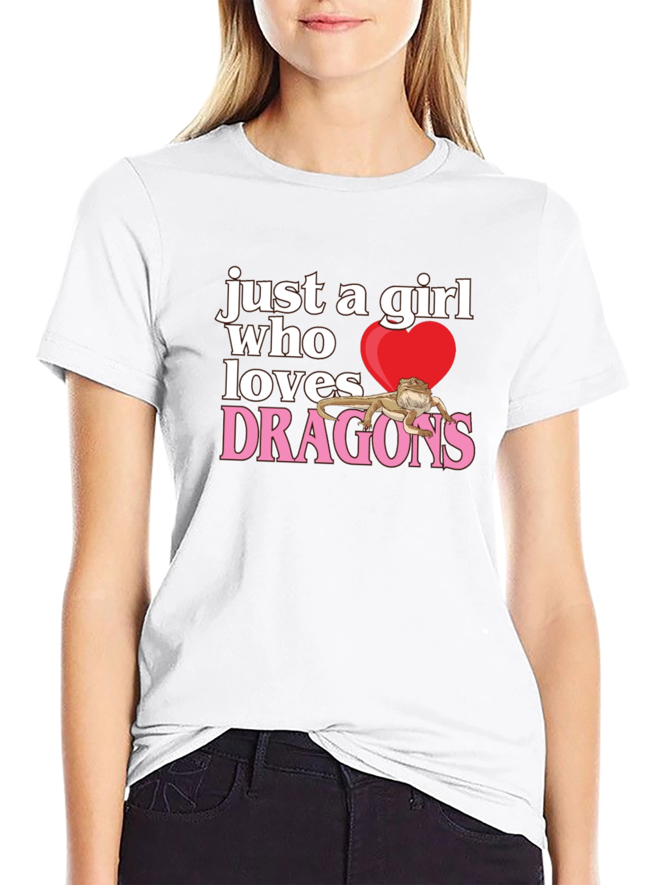 Girl Who Loves Dragons T-Shirt