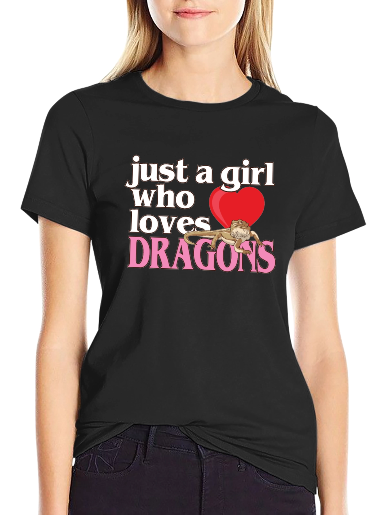 Girl Who Loves Dragons T-Shirt