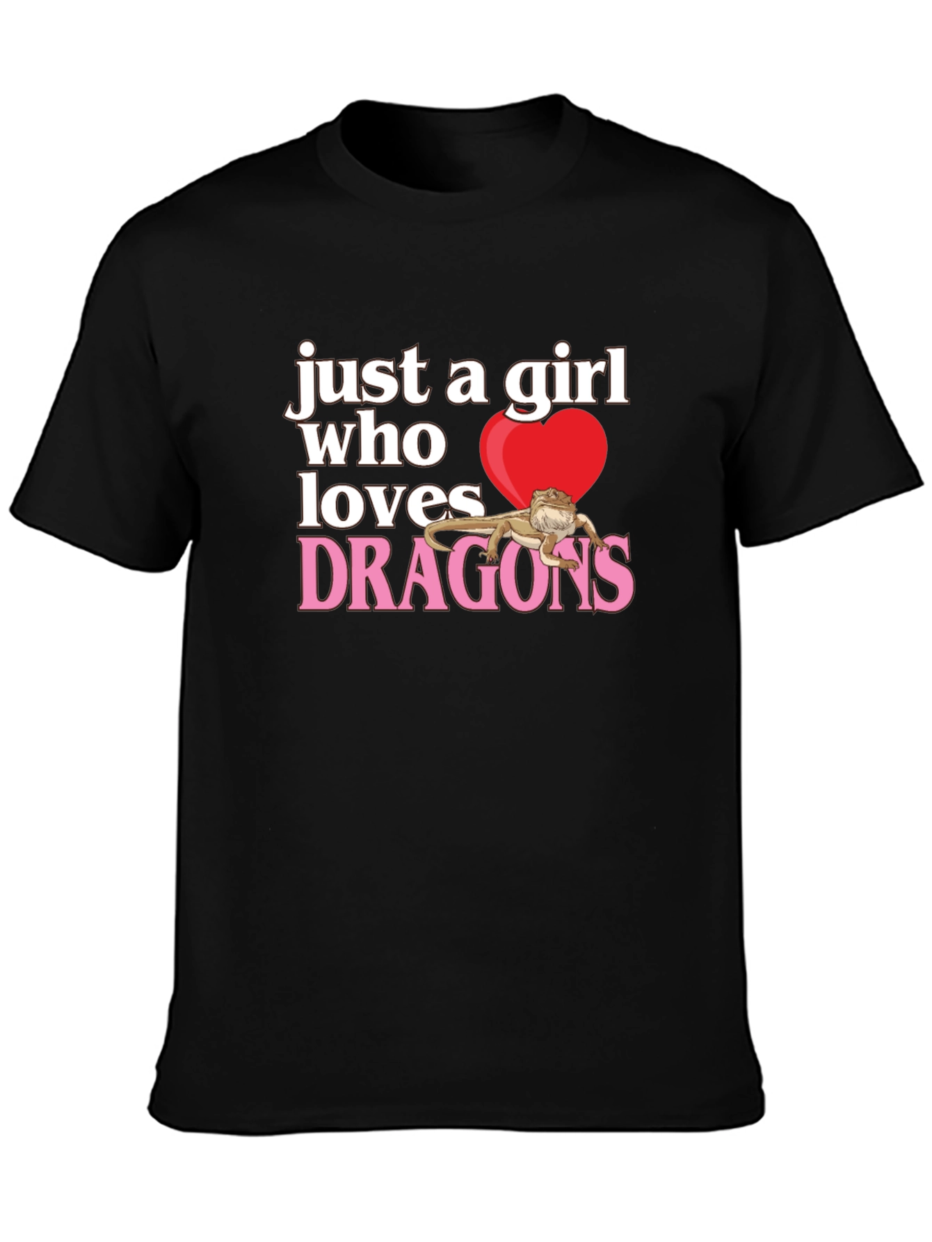 Girl Who Loves Dragons T-Shirt