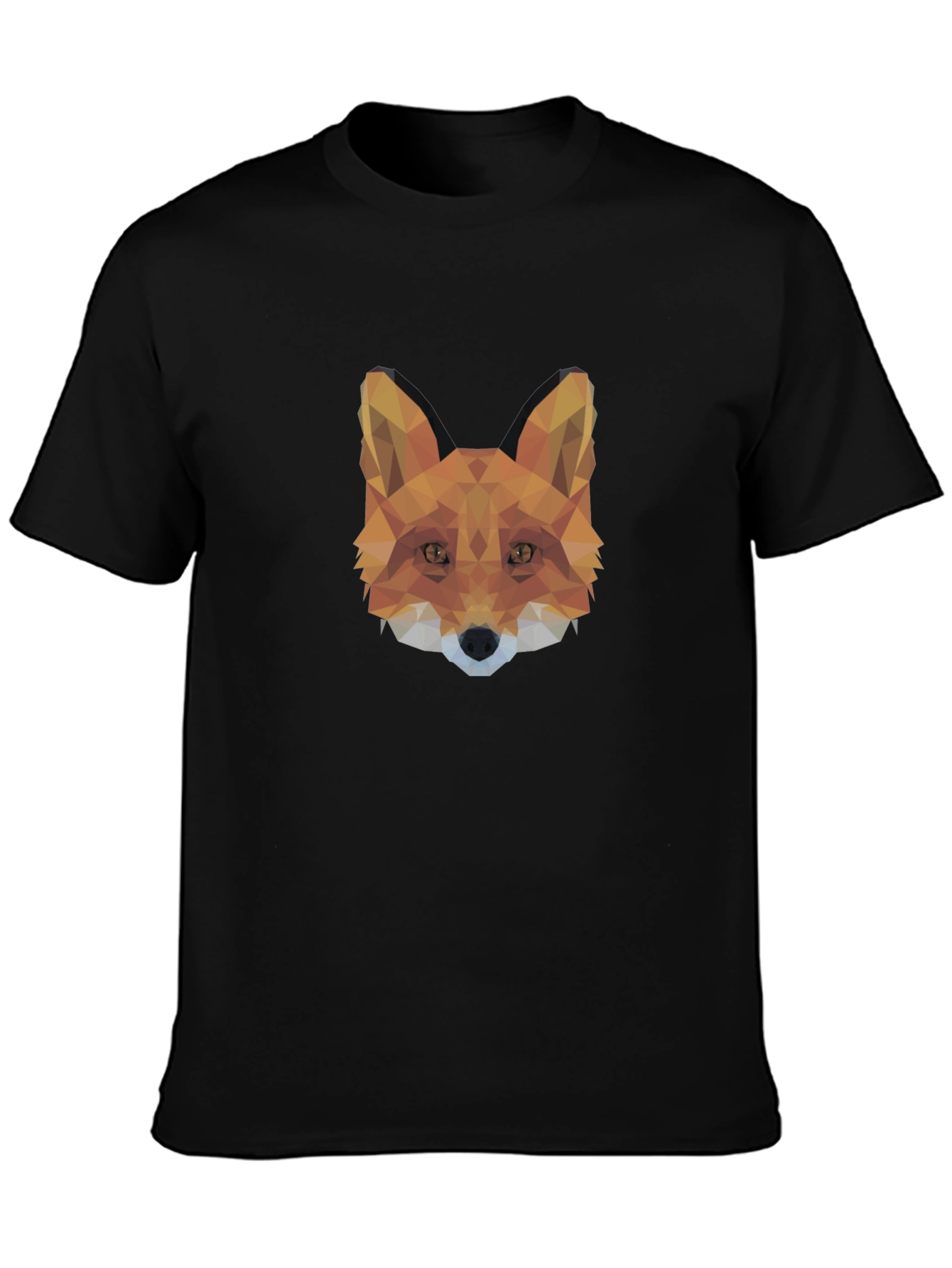 Geometric Fox Head T-Shirt - Modern Style
