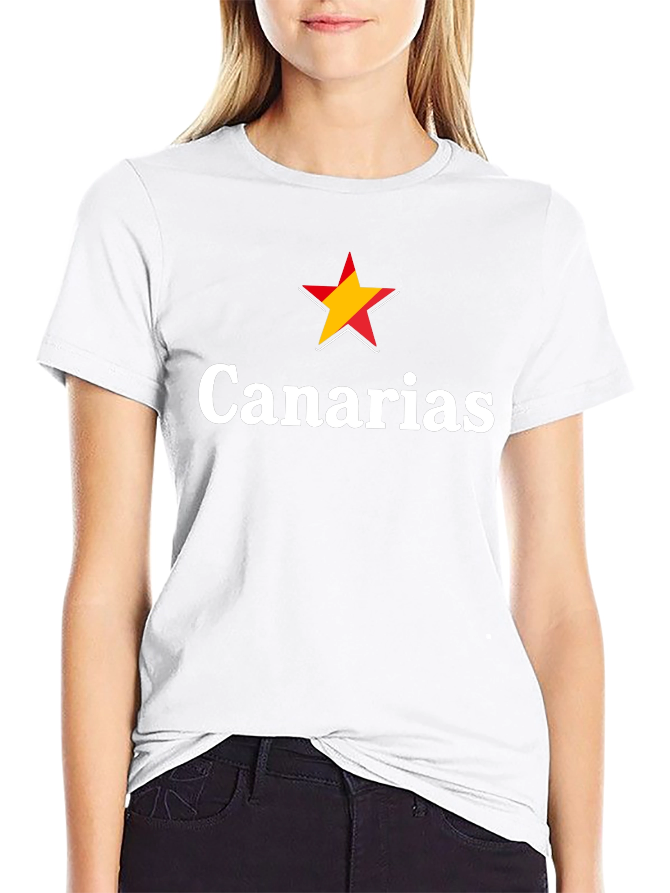 Canarias Star Graphic T-Shirt - Black