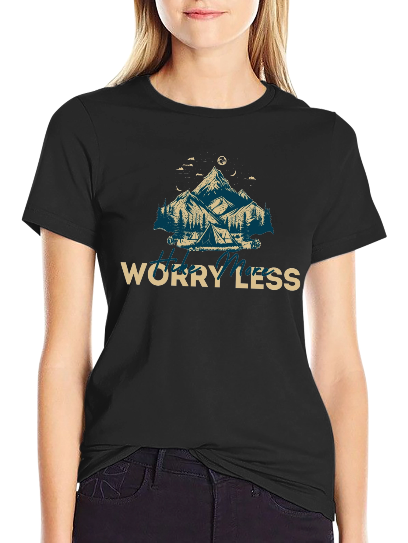 Hike More Worry Less Graphic Tee