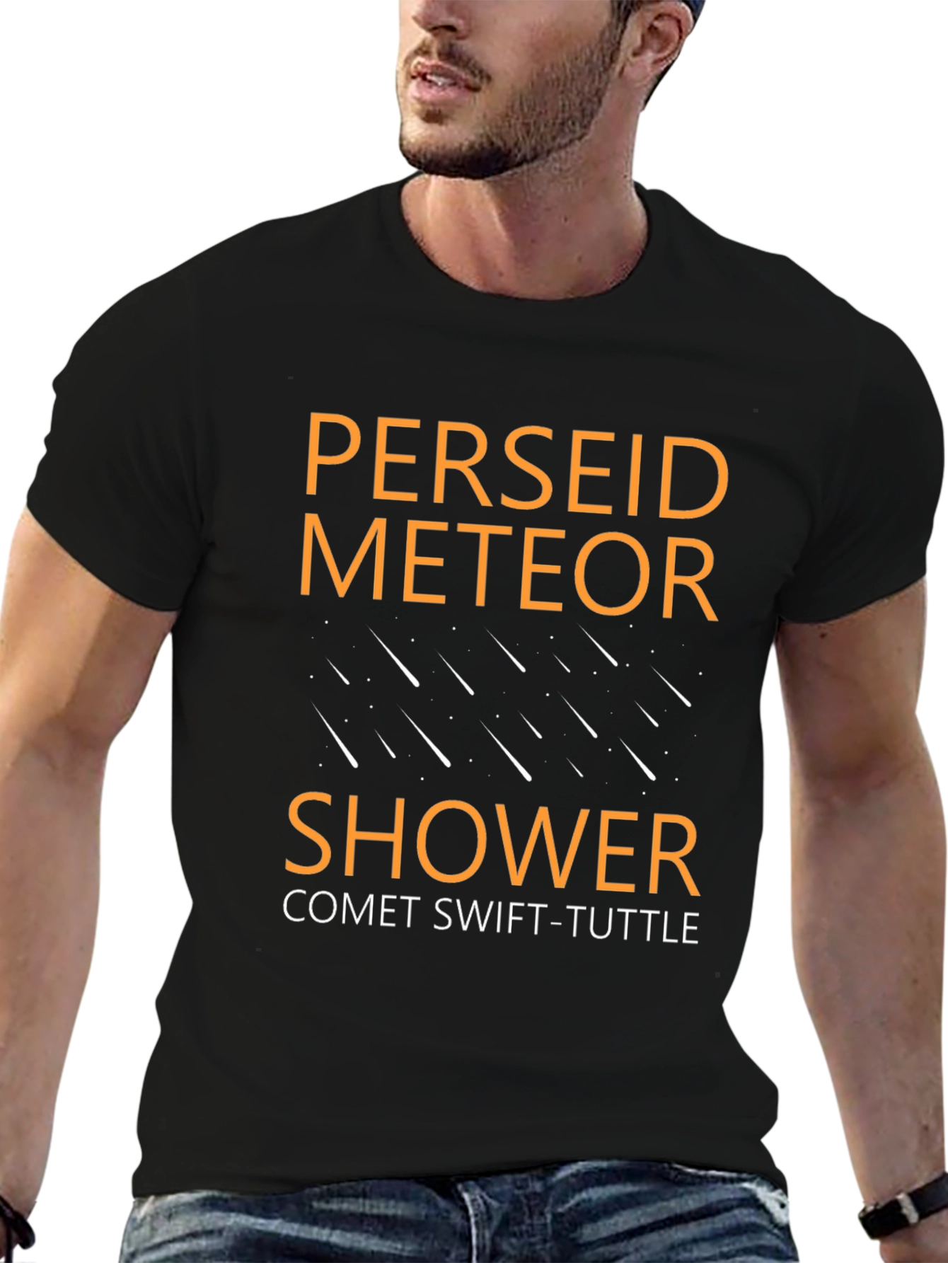 Perseid Meteor Shower Comet Graphic T-Shirt