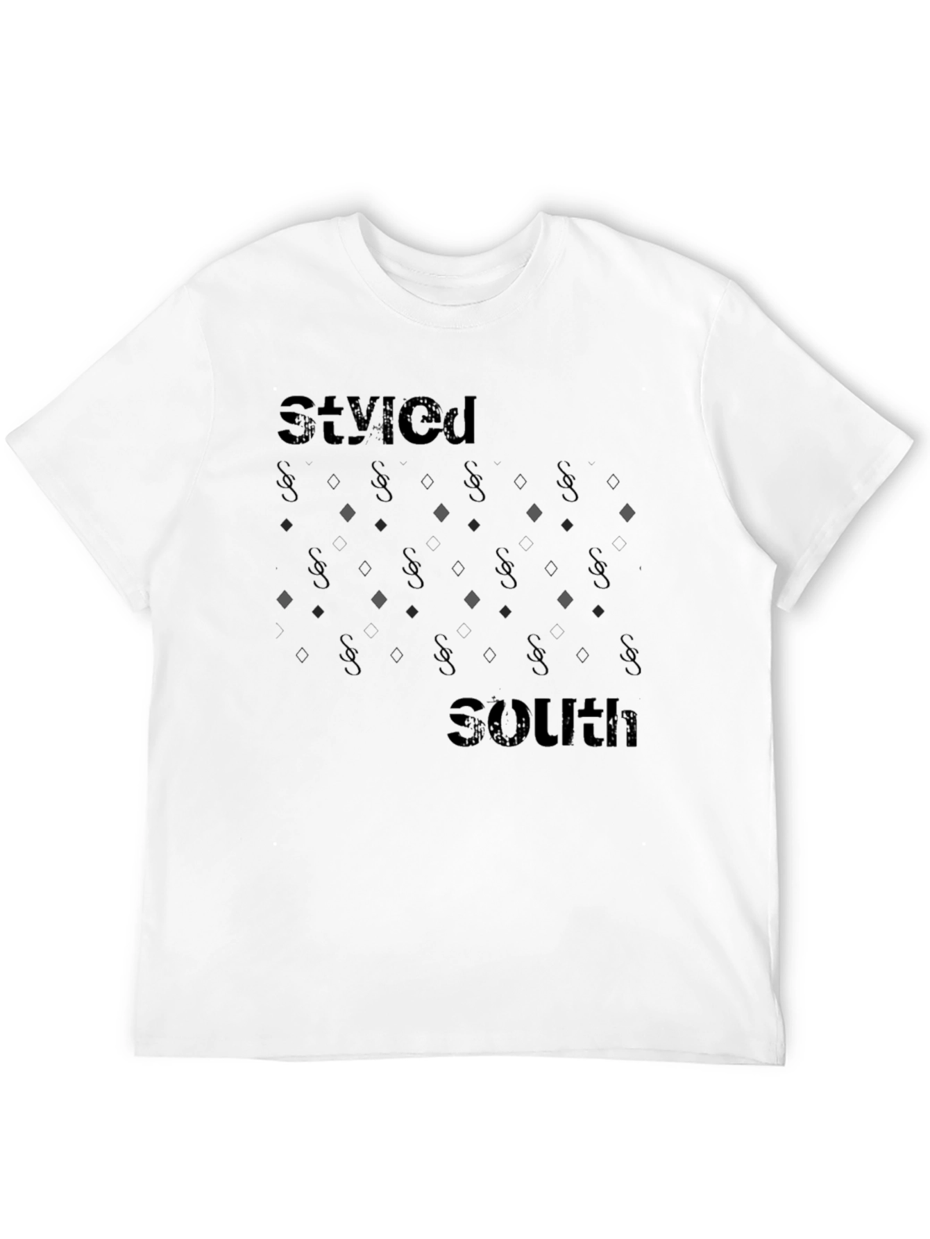 Stylish South Black Graphic T-Shirt