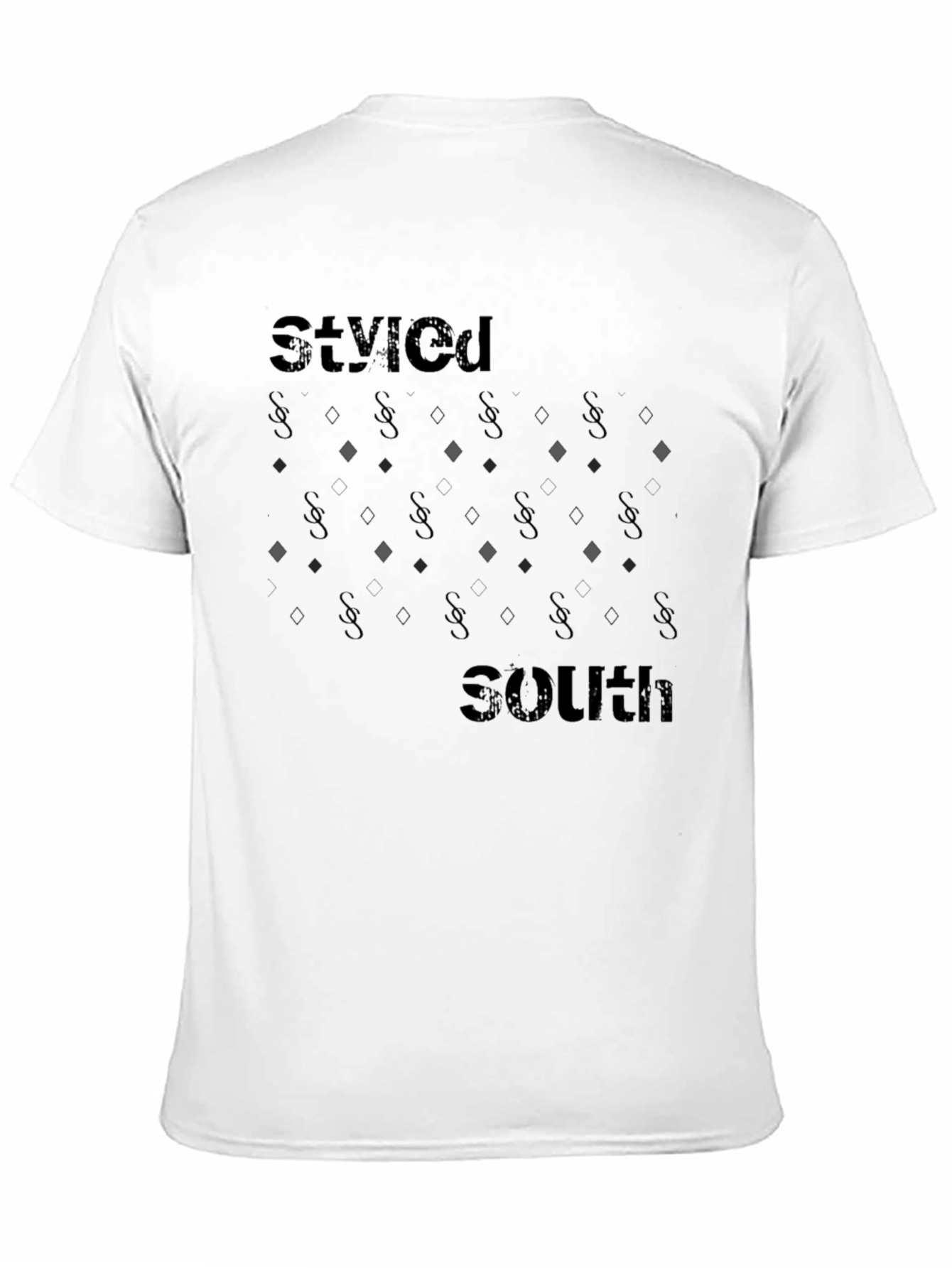 Stylish South Black Graphic T-Shirt
