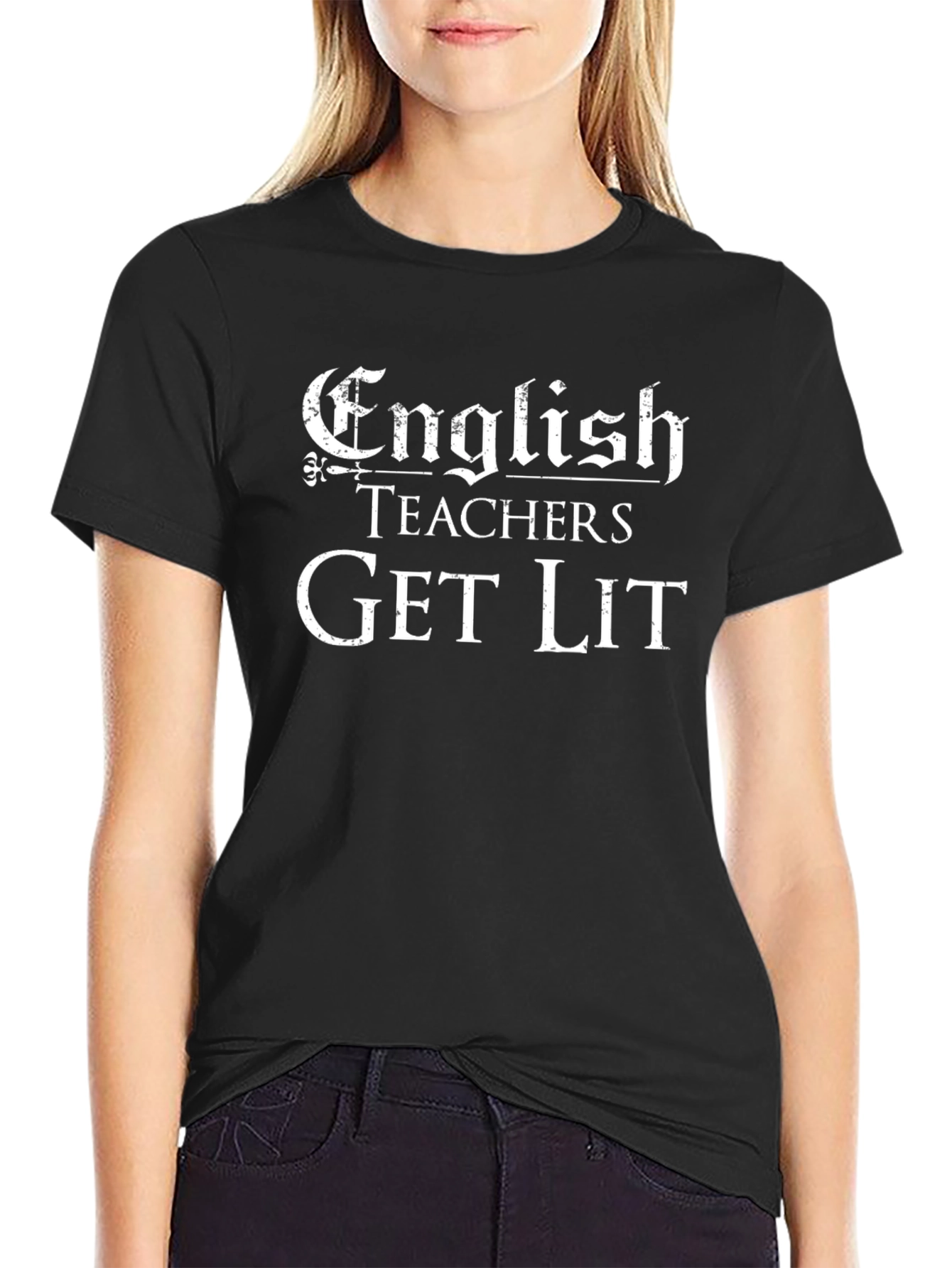 English Teachers Get Lit Black T-Shirt
