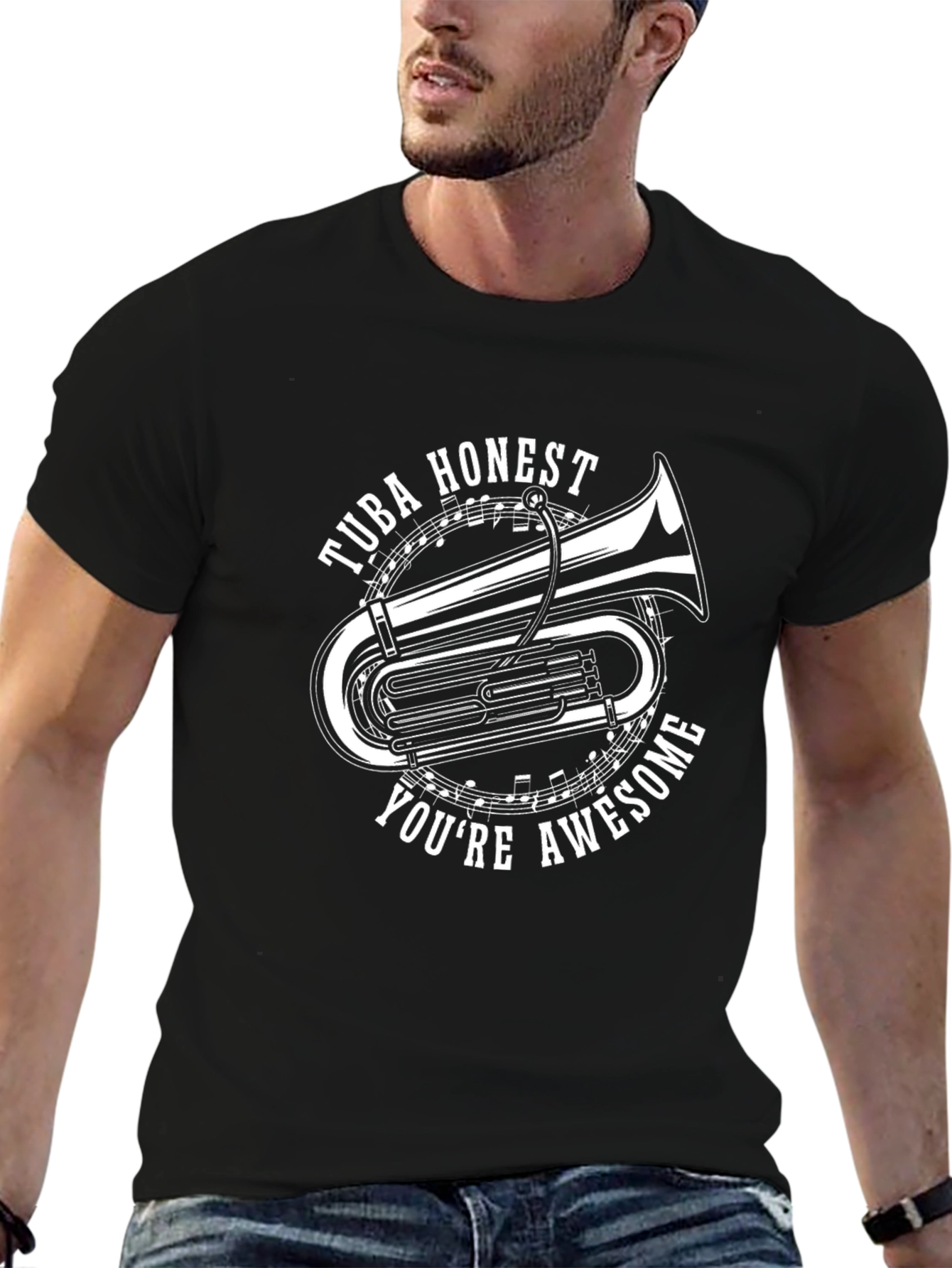 Tuba Honest Youre Awesome Graphic Tee