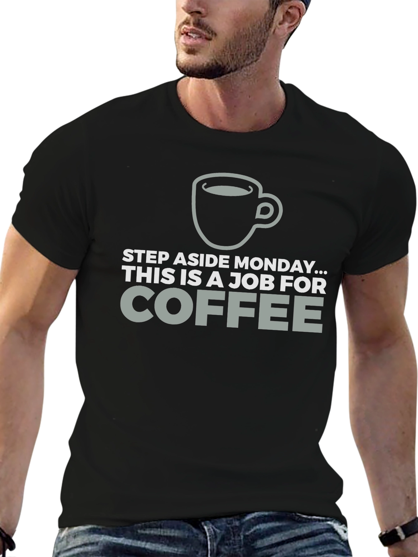 Coffee Job T-Shirt Funny Monday Relief Tee