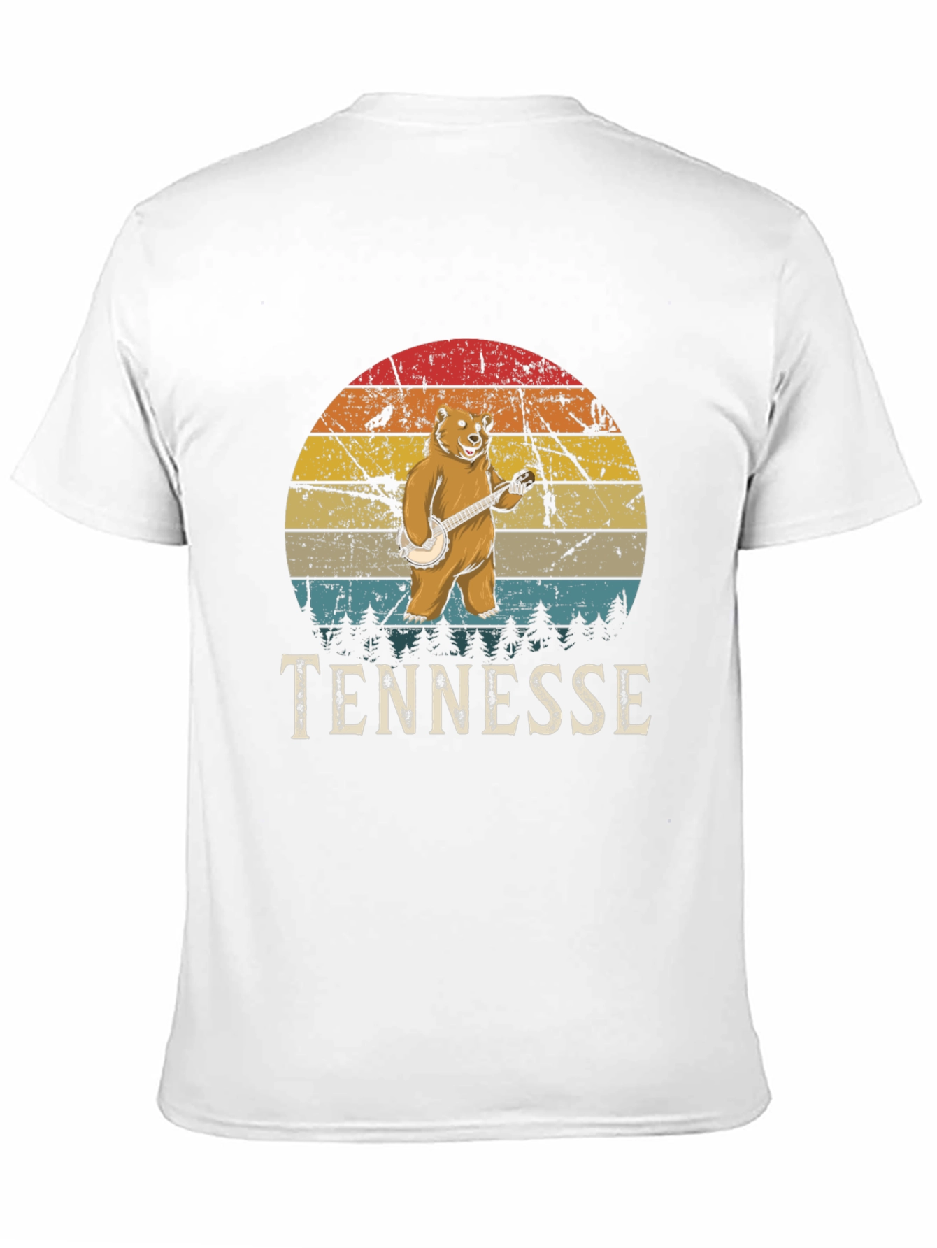 Tennessee Bear Banjo Graphic T-Shirt