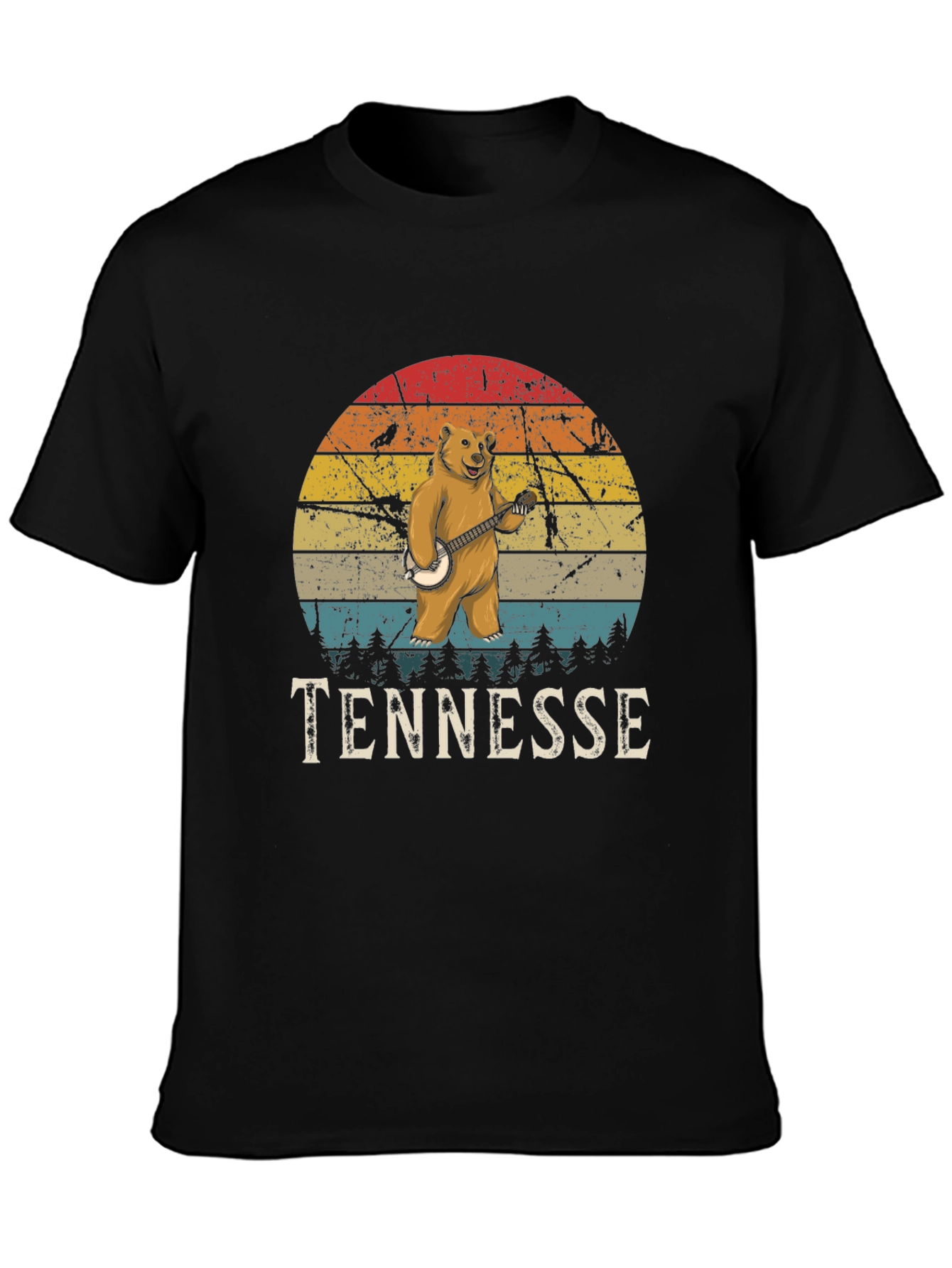 Tennessee Bear Banjo Graphic T-Shirt