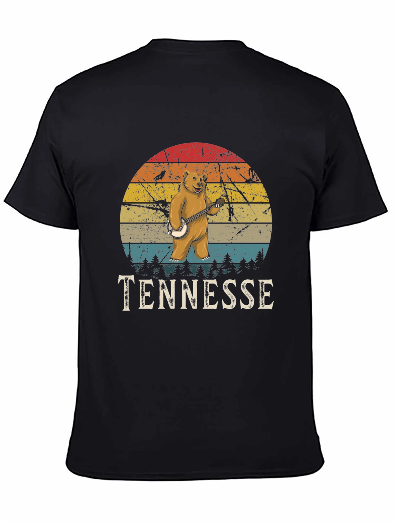 Tennessee Bear Banjo Graphic T-Shirt