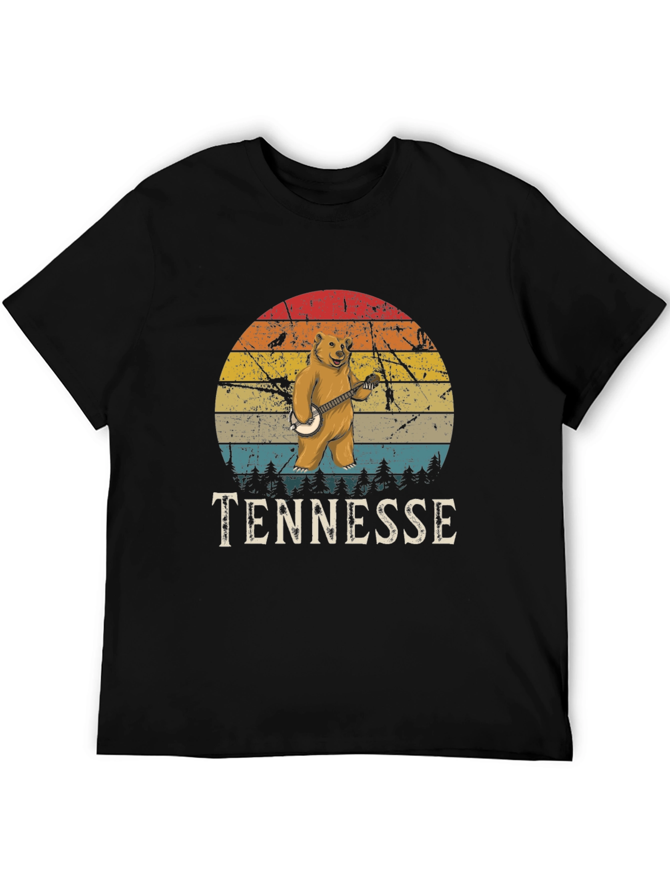 Tennessee Bear Banjo Graphic T-Shirt