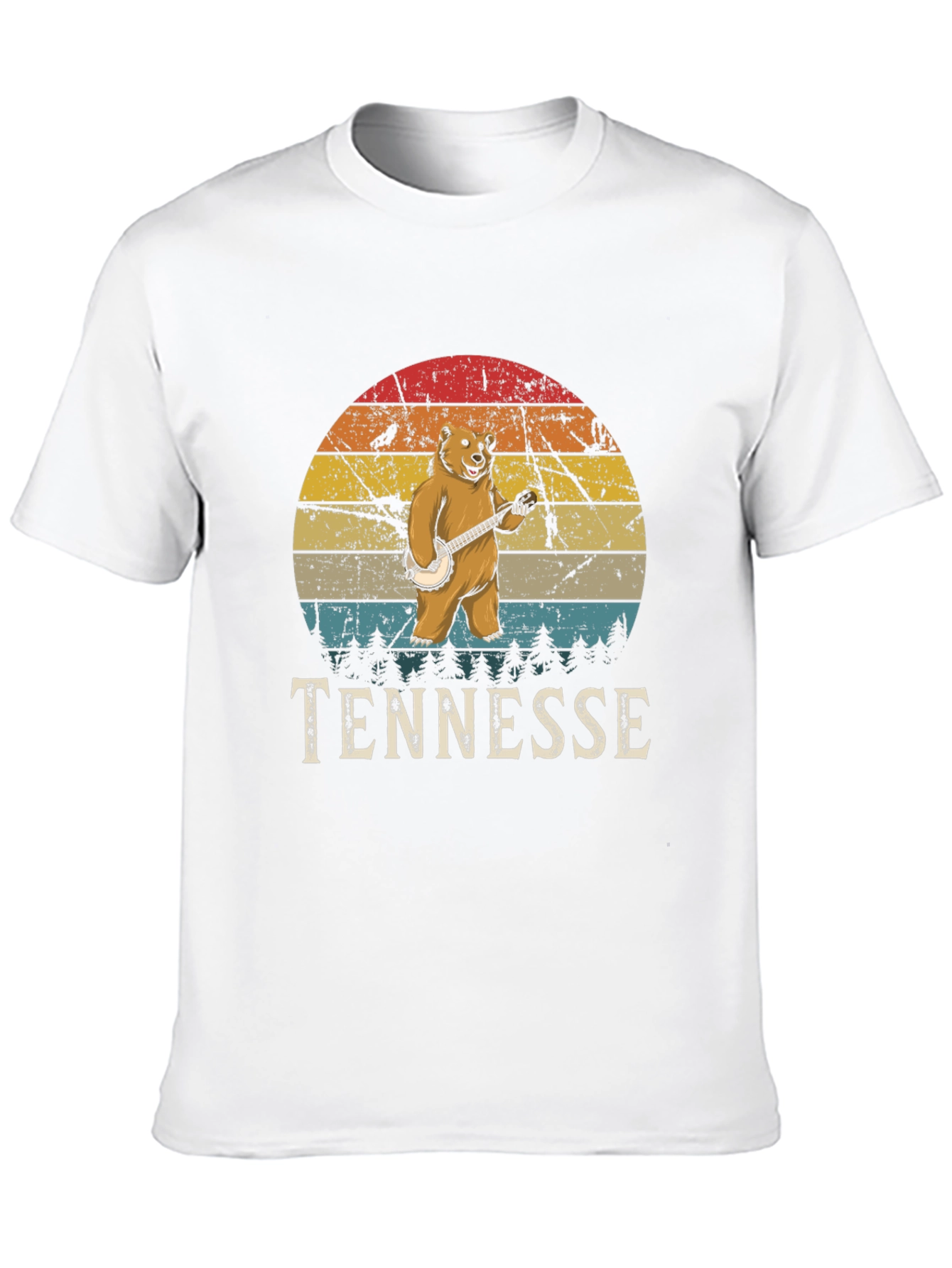 Tennessee Bear Banjo Graphic T-Shirt
