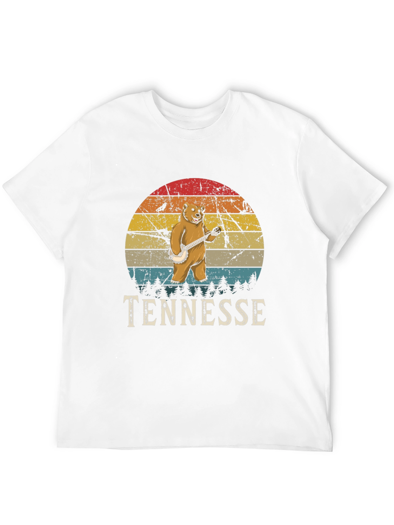 Tennessee Bear Banjo Graphic T-Shirt