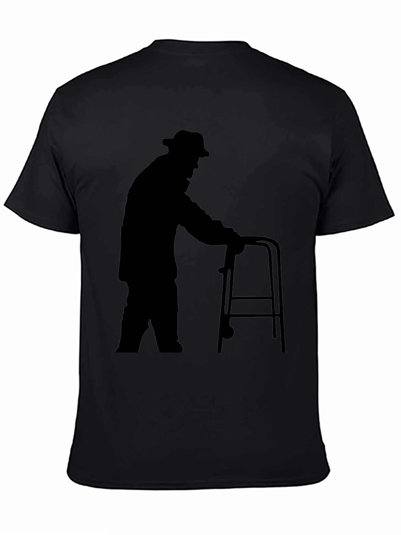 Silhouette Senior Walker Black T-Shirt