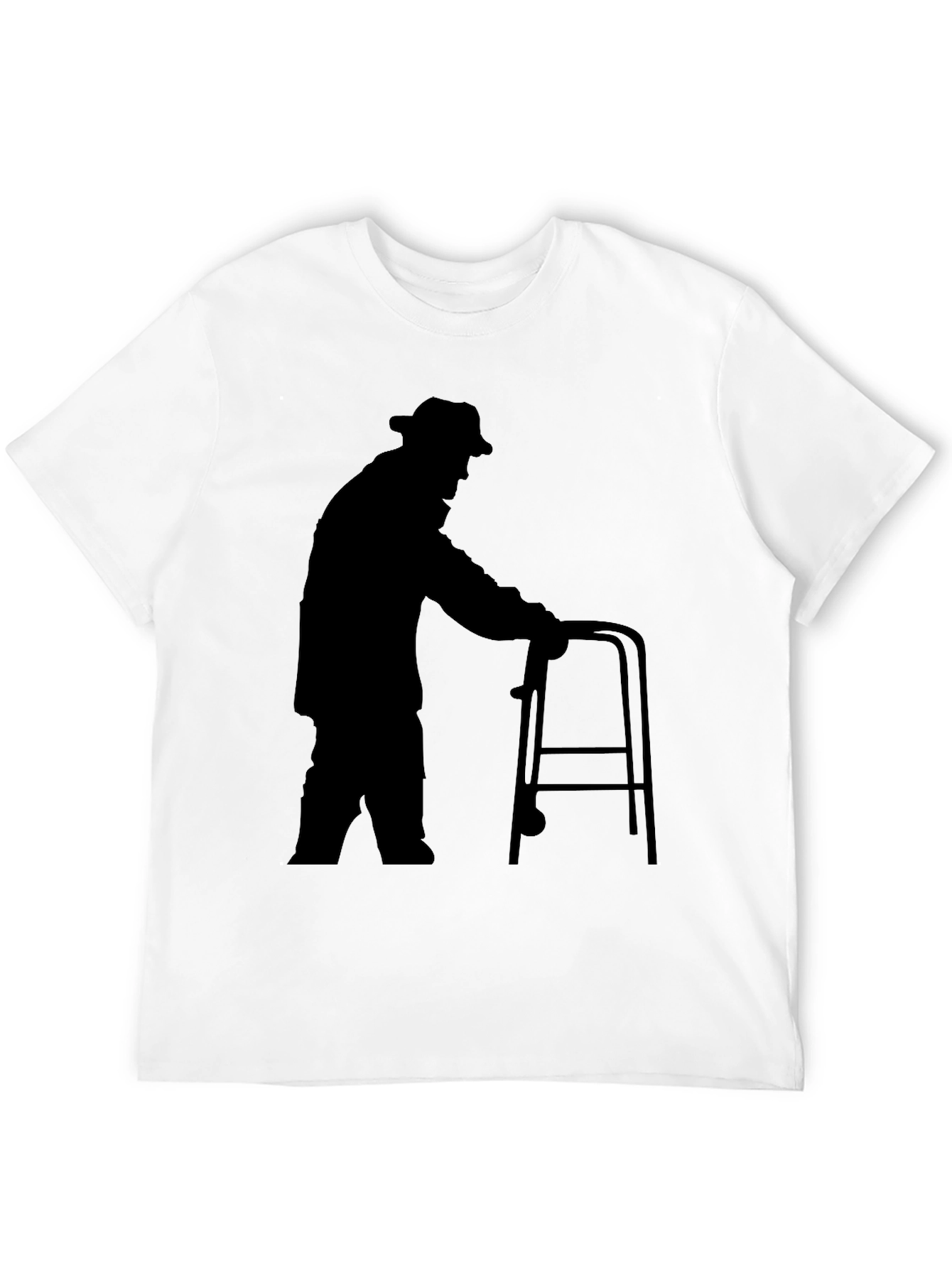 Silhouette Senior Walker Black T-Shirt