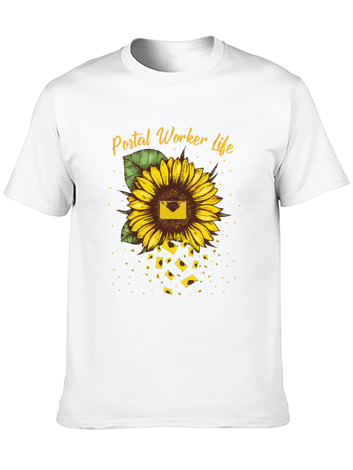 Postal Worker Sunflower Graphic Tee