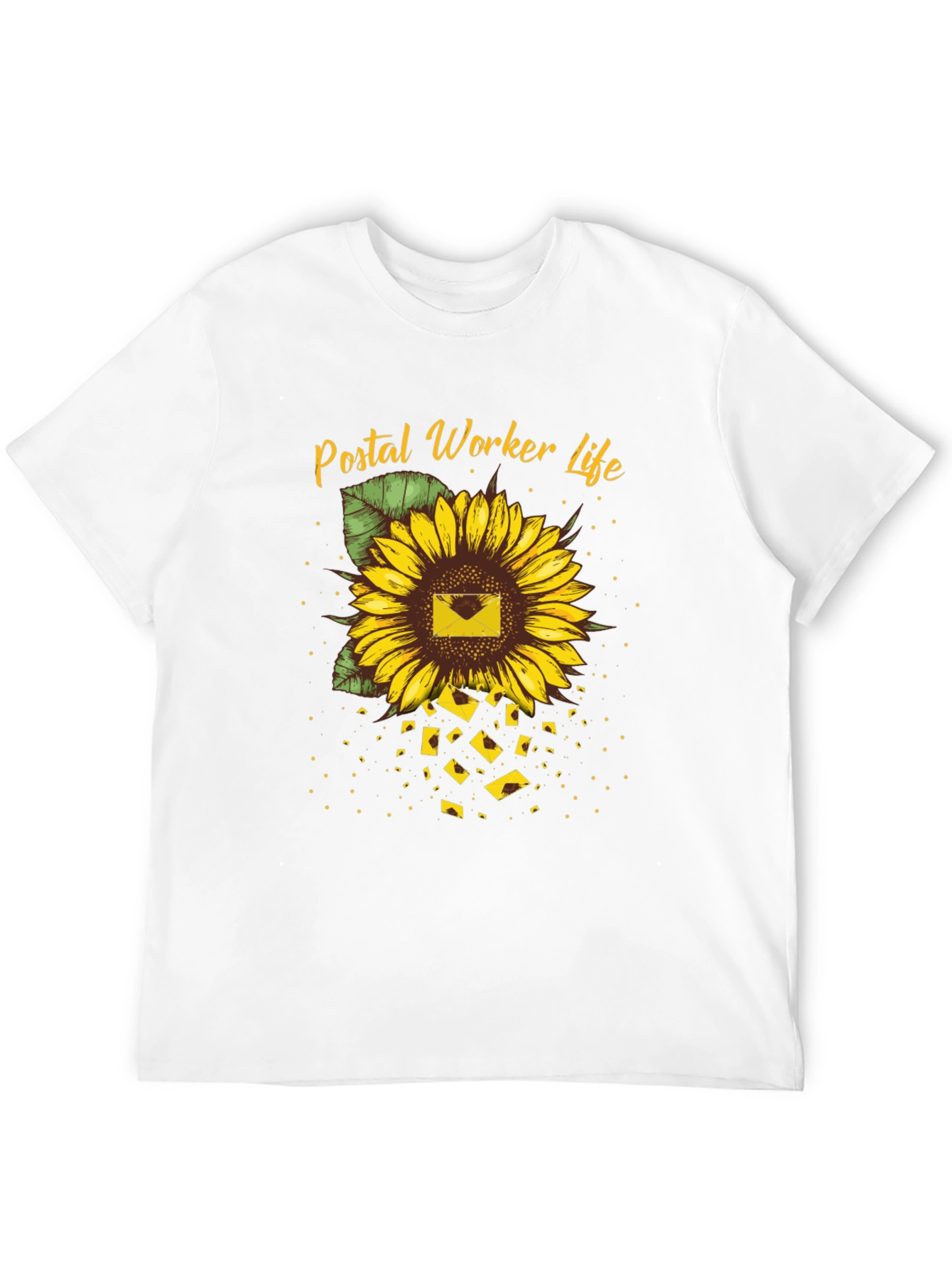 Postal Worker Sunflower Graphic Tee