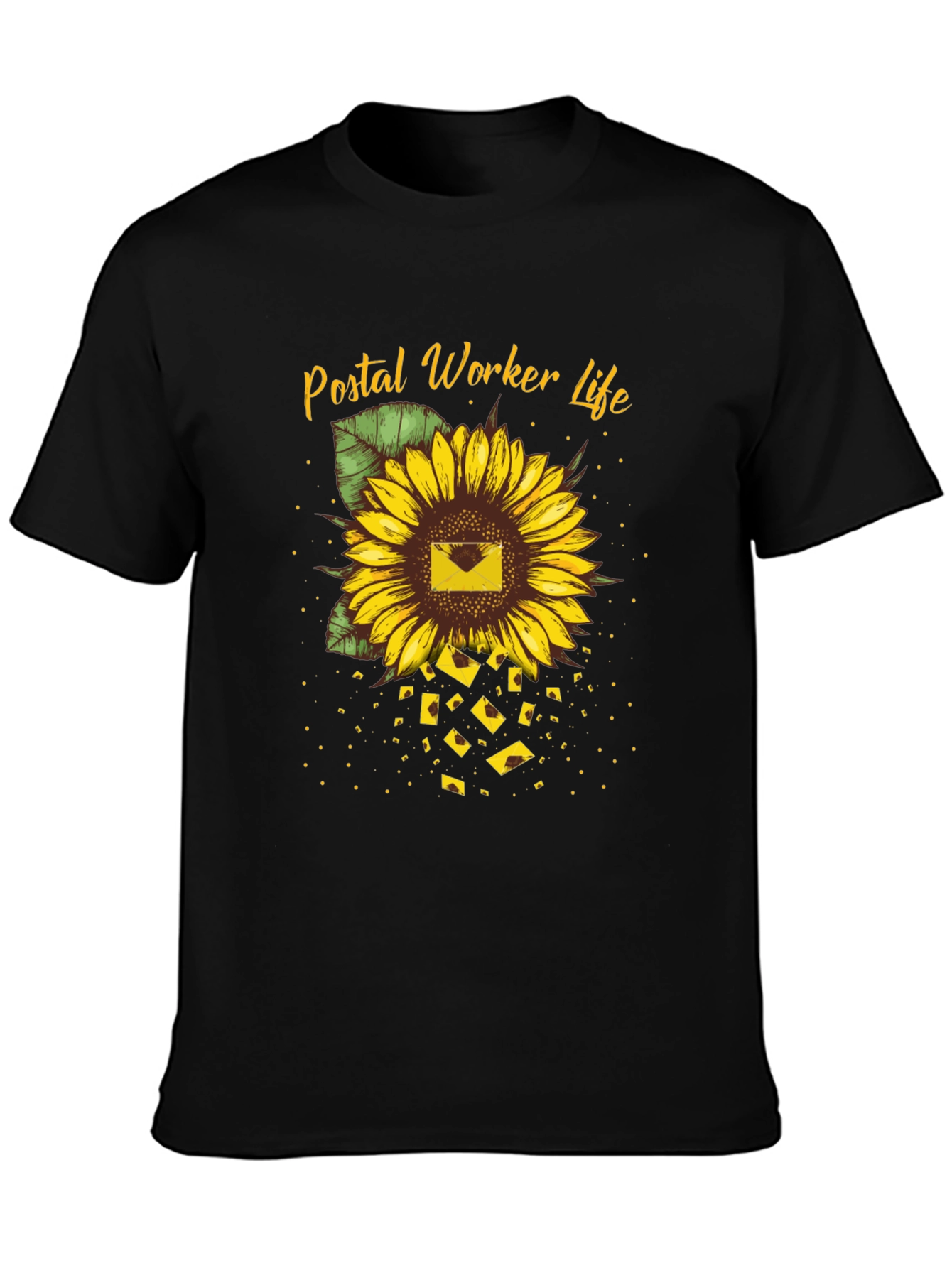 Postal Worker Sunflower Graphic Tee