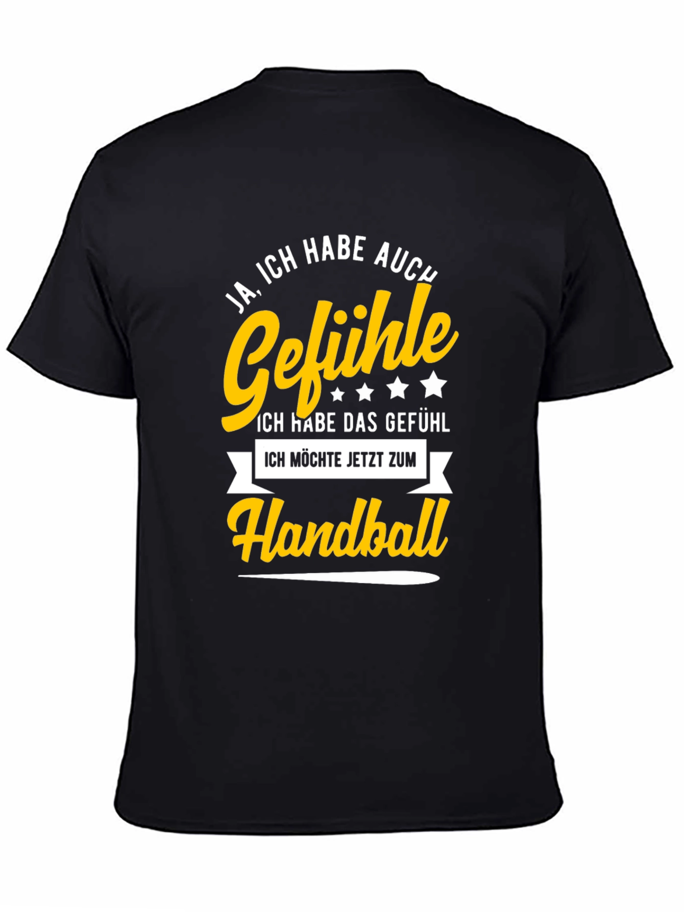 Handball Feelings T-Shirt - Black Cotton Tee