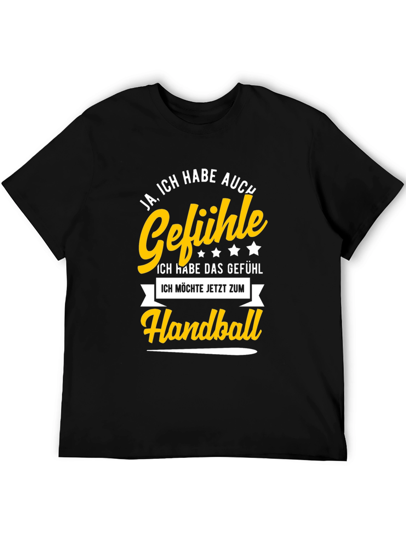 Handball Feelings T-Shirt - Black Cotton Tee