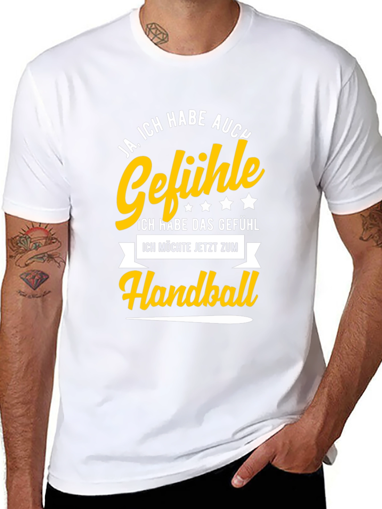 Handball Feelings T-Shirt - Black Cotton Tee