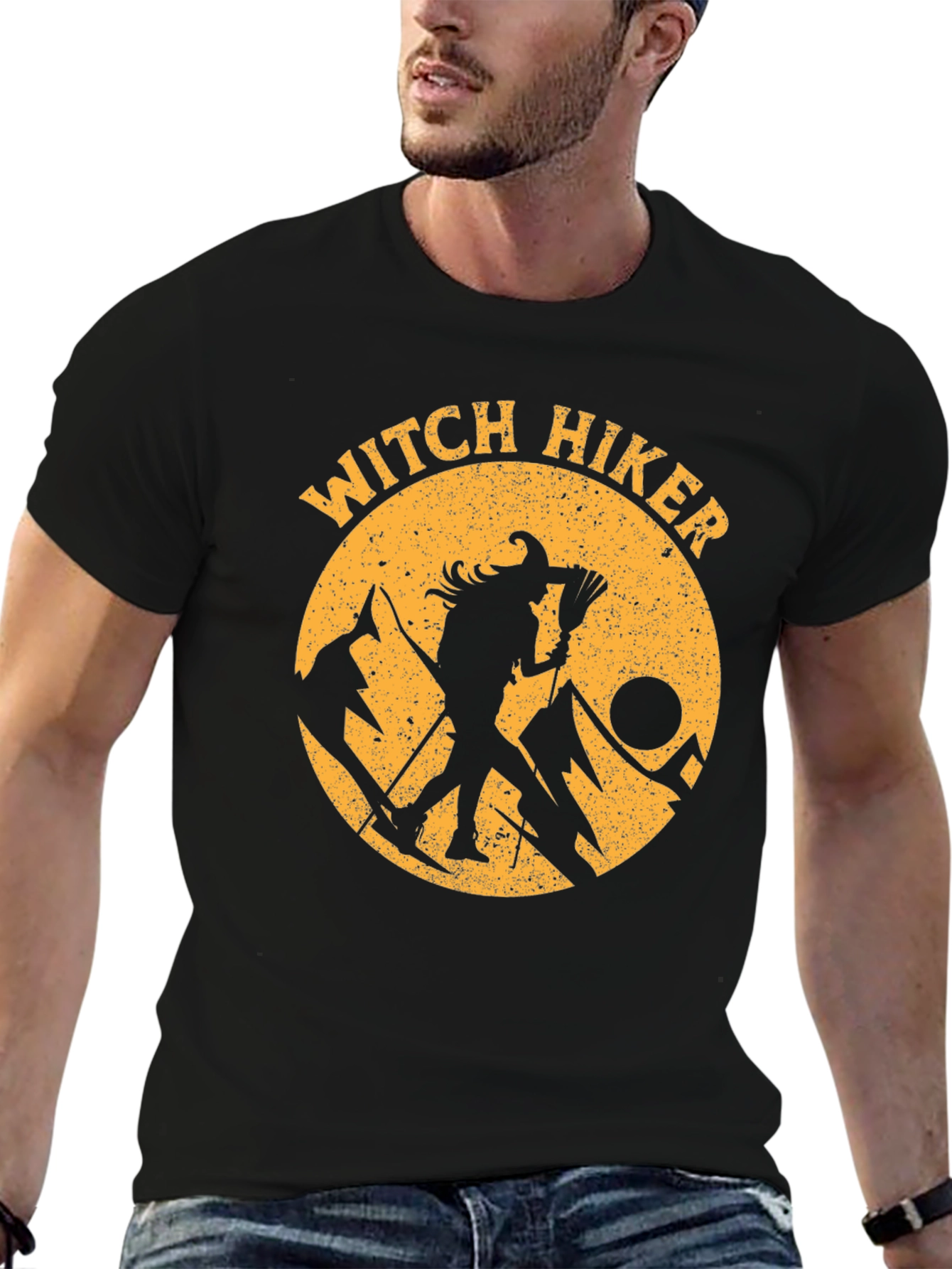 Witch Hiker Graphic Tee - Outdoor Adventure